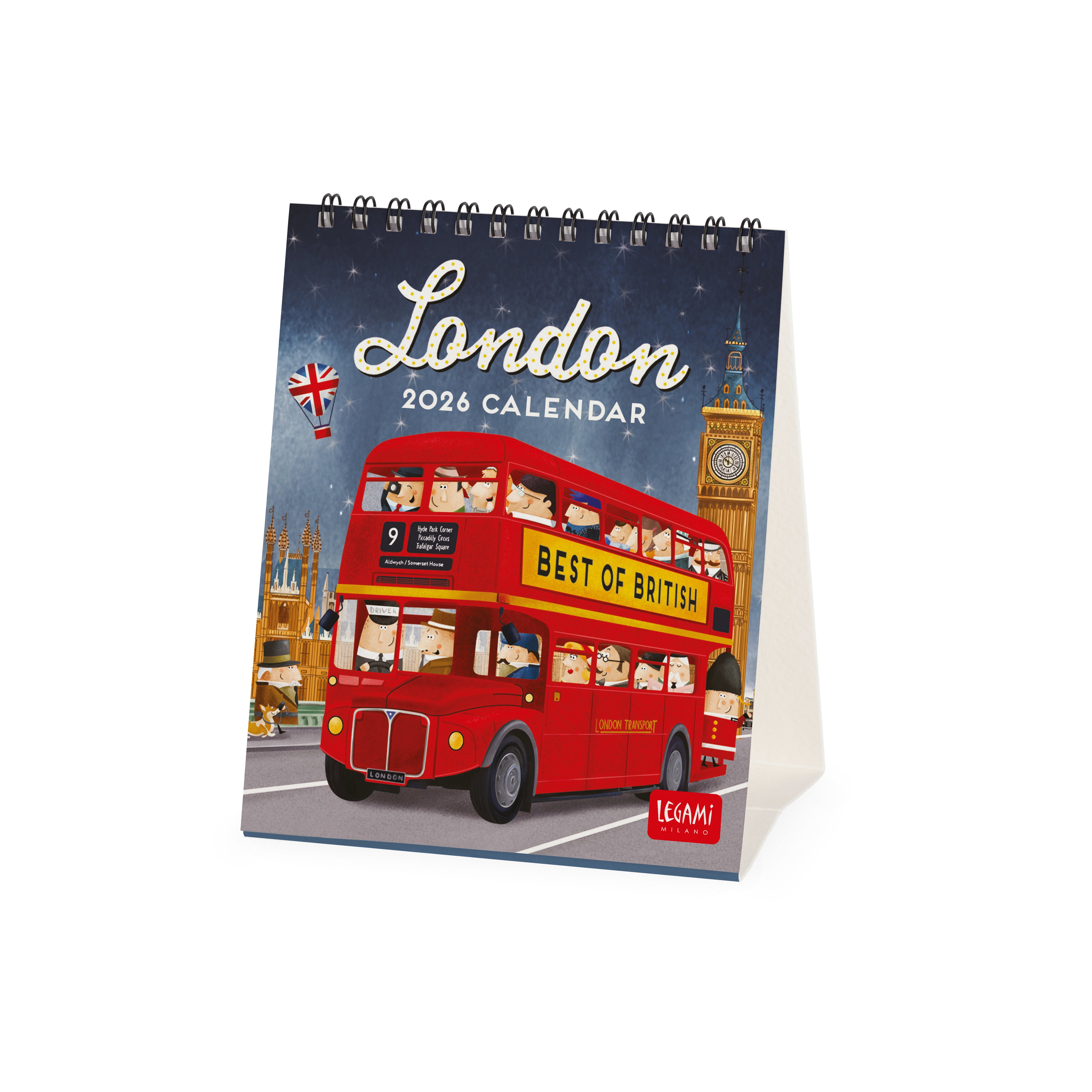 2026 London - Desk Easel Calendar