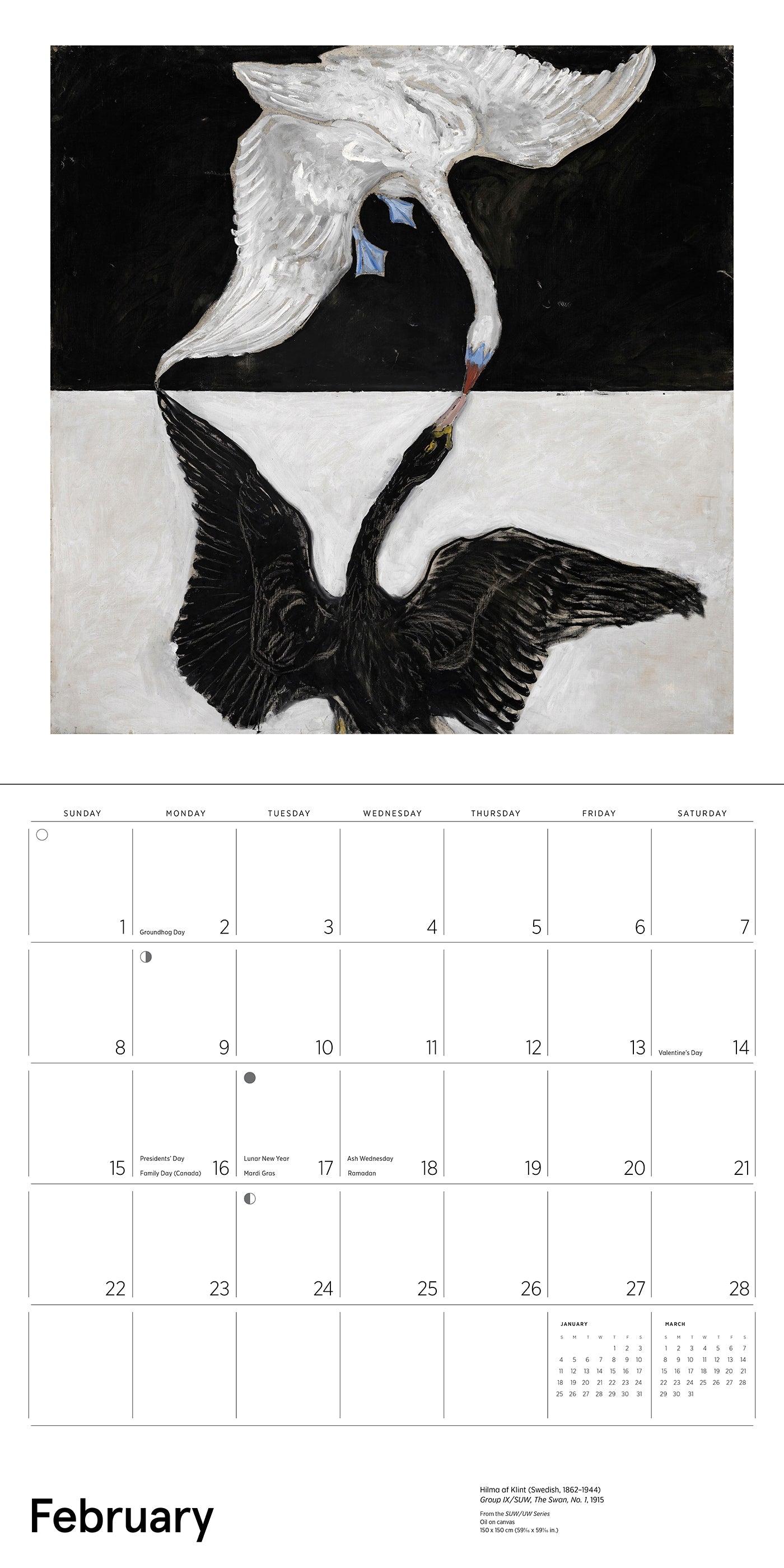 2026 Hilma af Klint: Original Abstraction - Square Wall Calendar