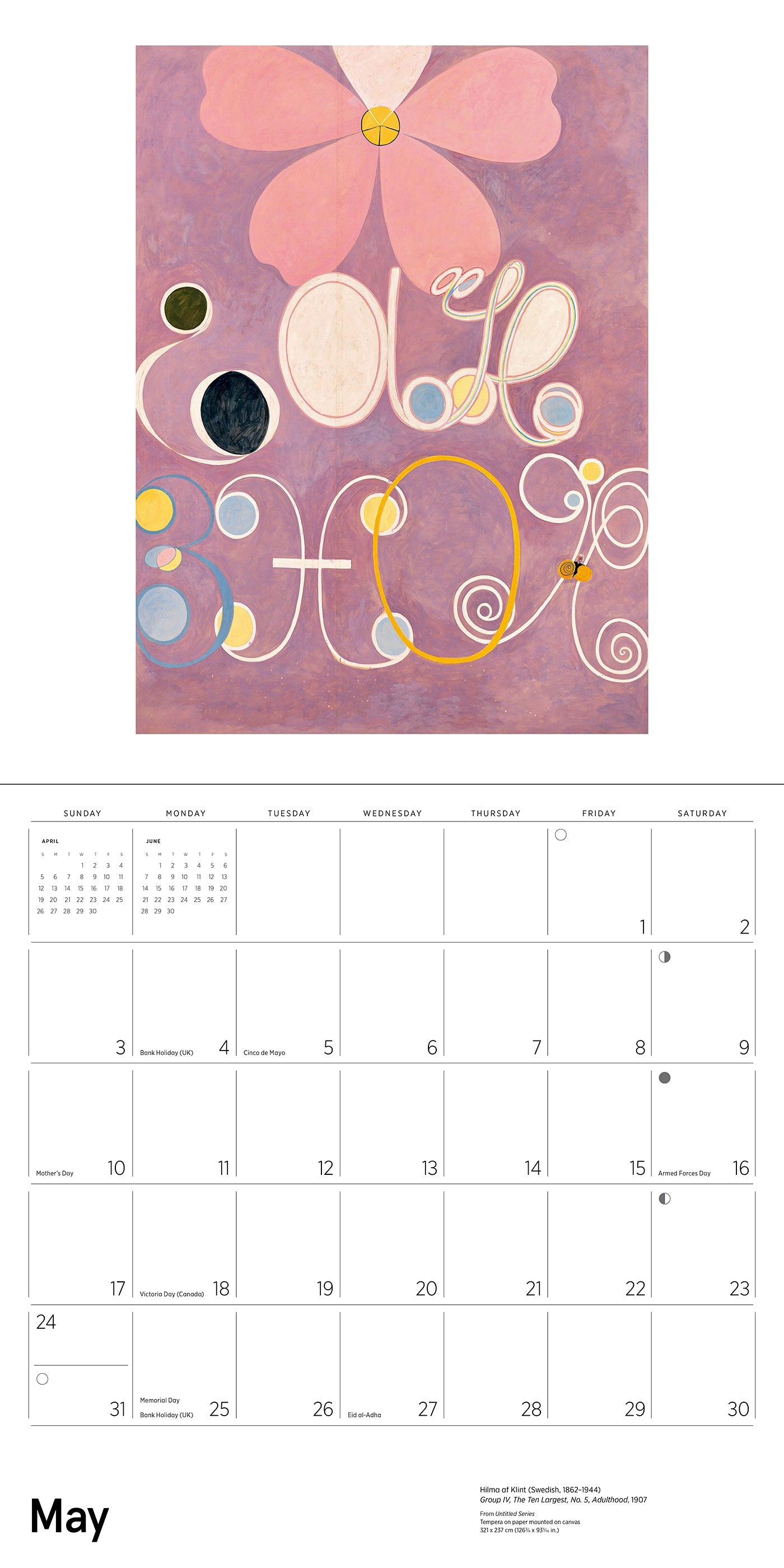 2026 Hilma af Klint: Original Abstraction - Square Wall Calendar