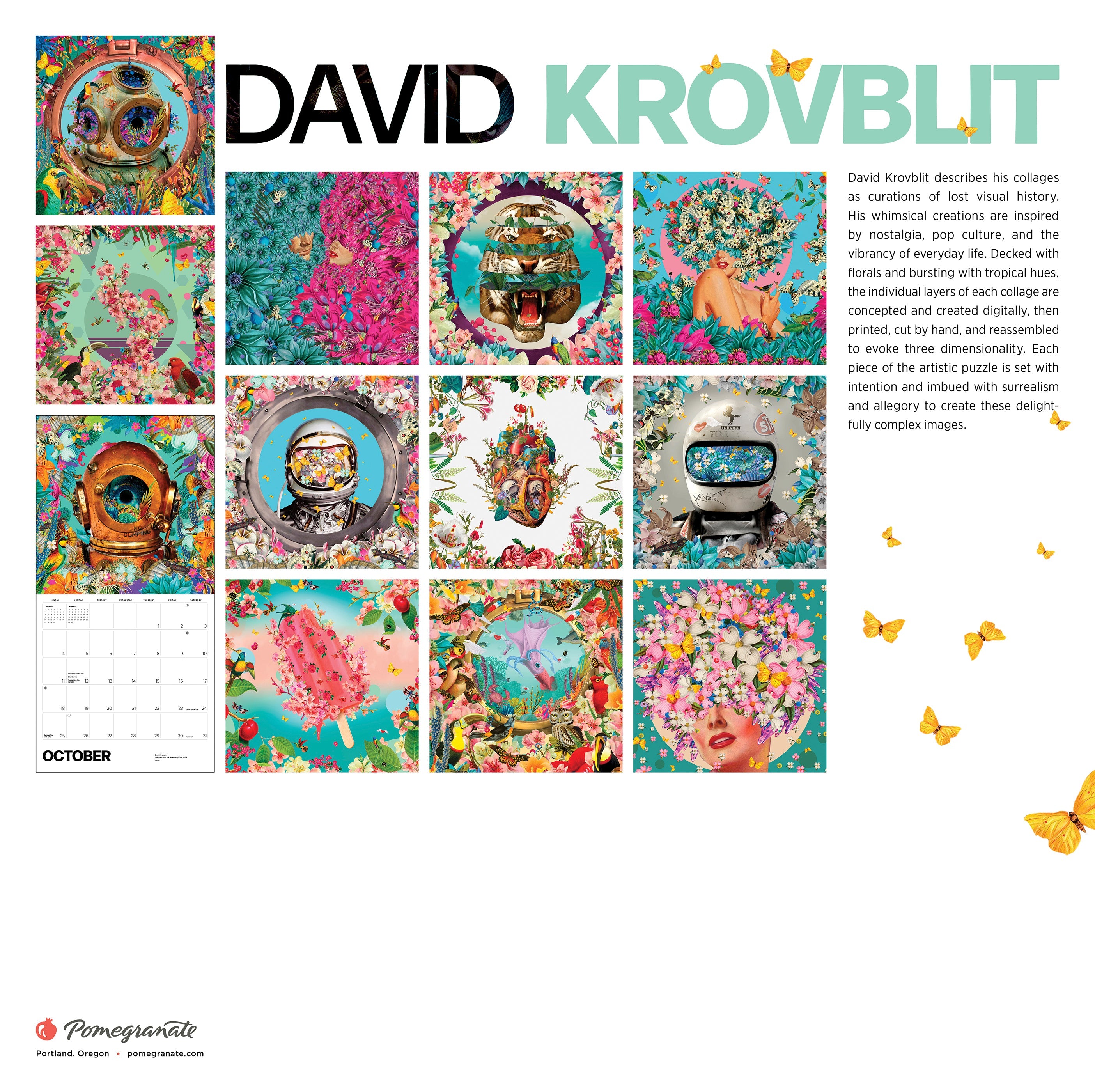 2026 David Krovblit - Square Wall Calendar