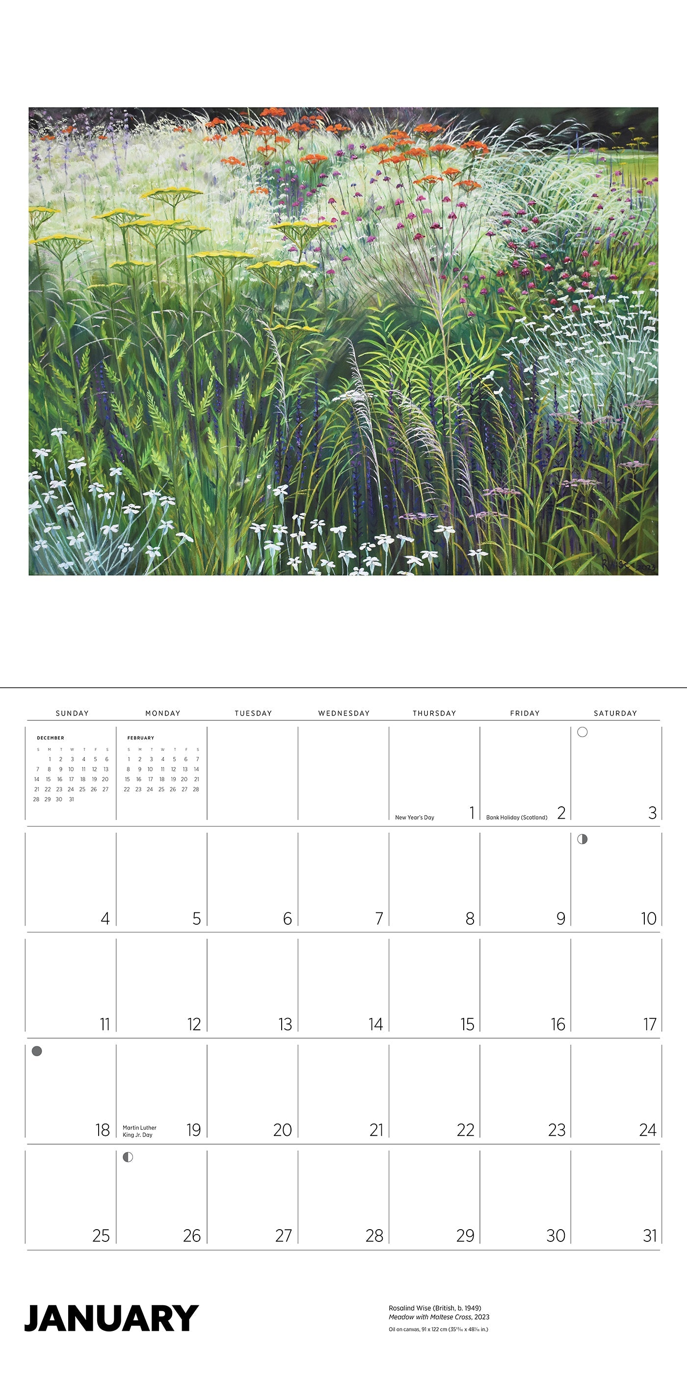2026 Rosalind Wise - Square Wall Calendar