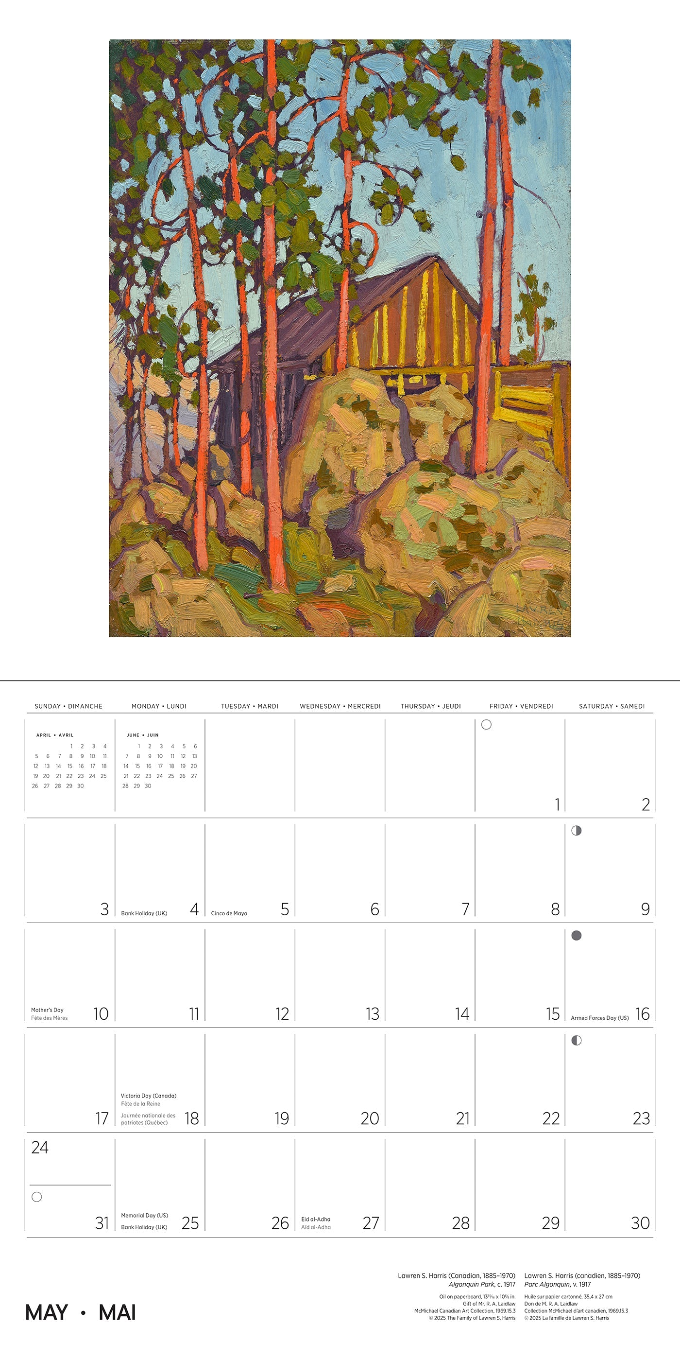 2026 Lawren S. Harris - Square Wall Calendar