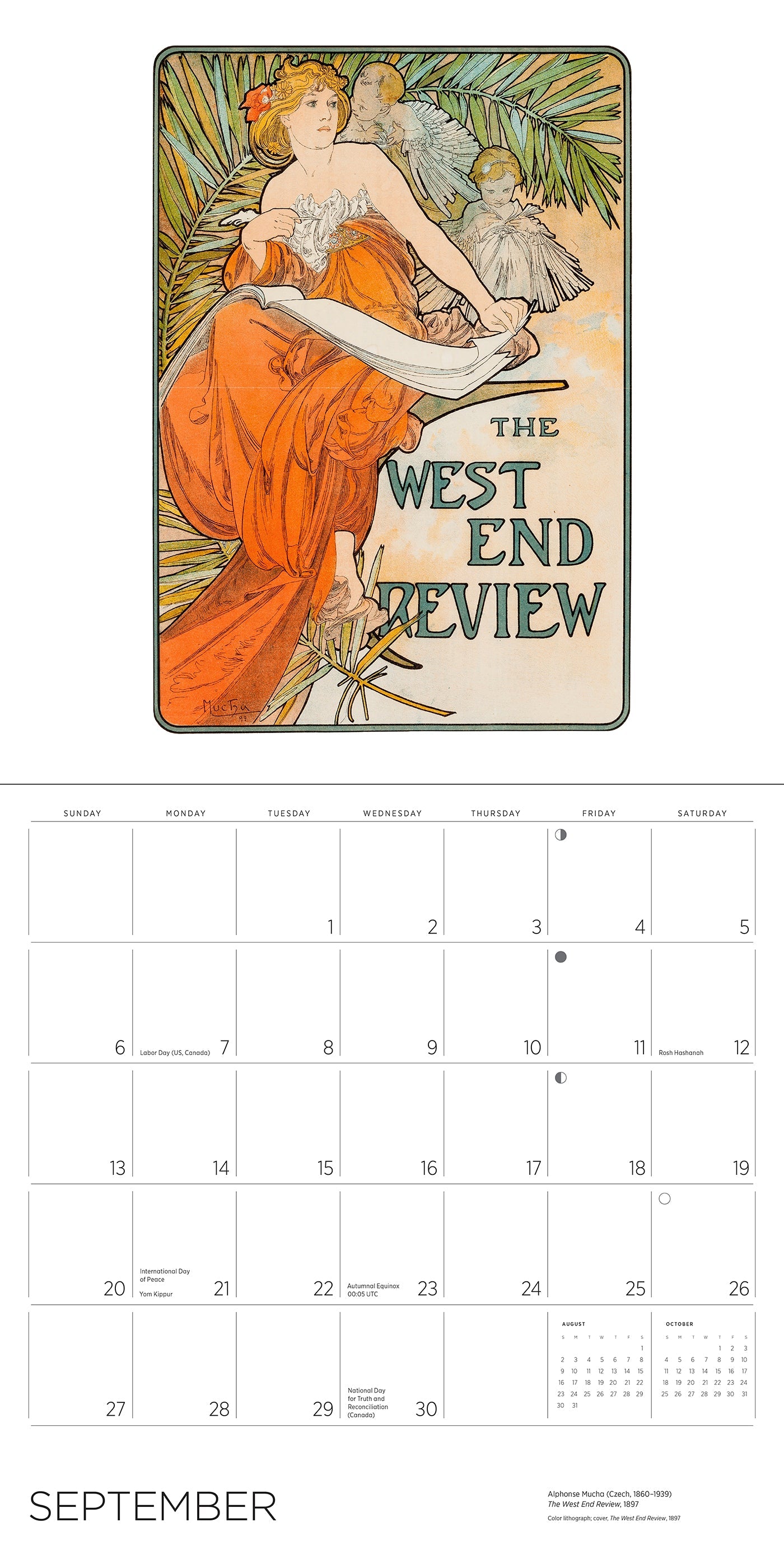 2026 Alphonse Mucha - Square Wall Calendar