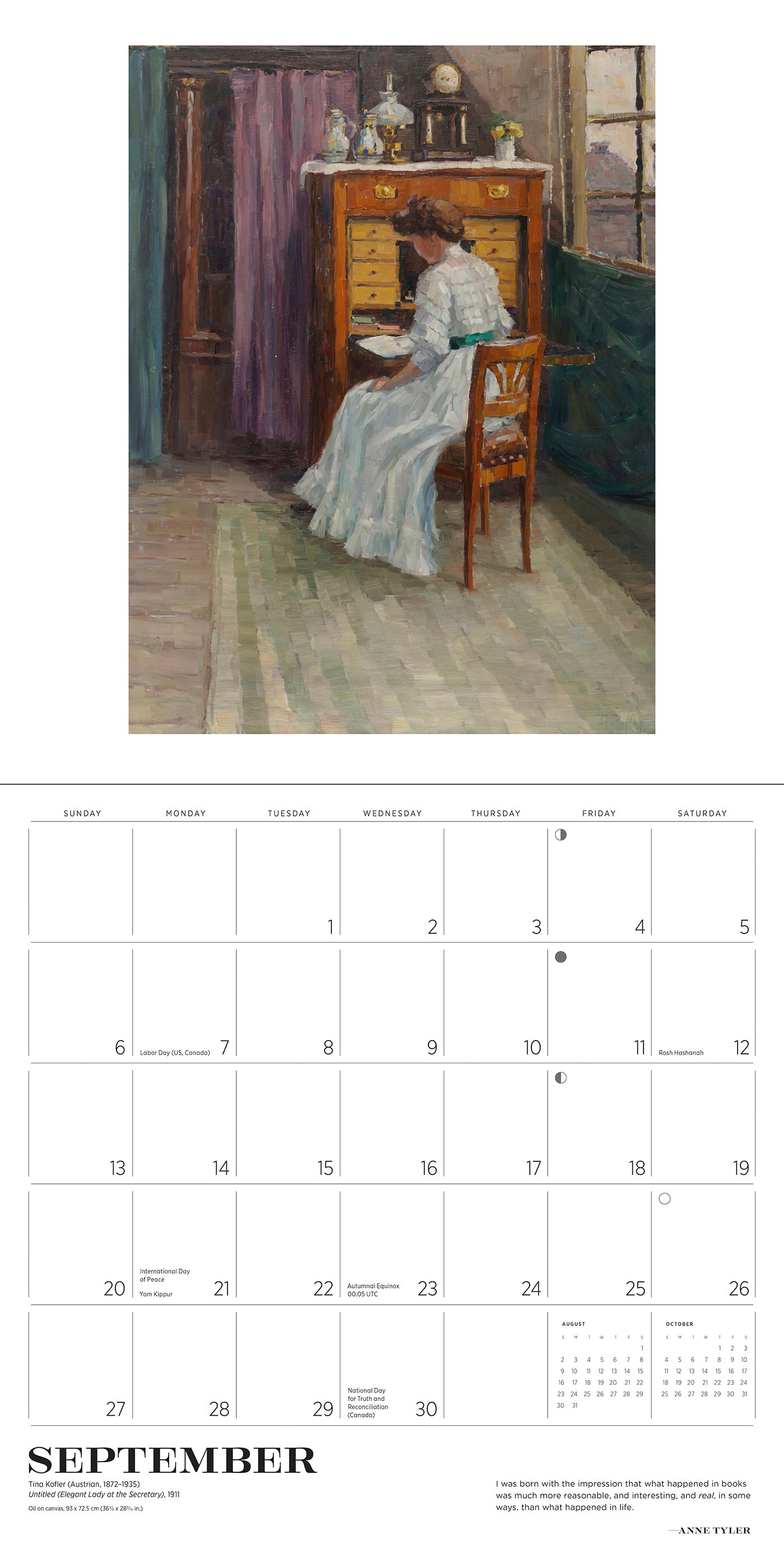 2026 The Reading Woman - Square Wall Calendar