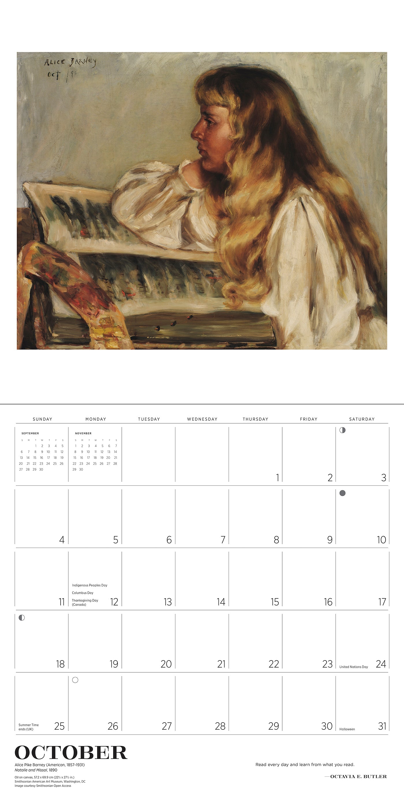 2026 The Reading Woman - Square Wall Calendar