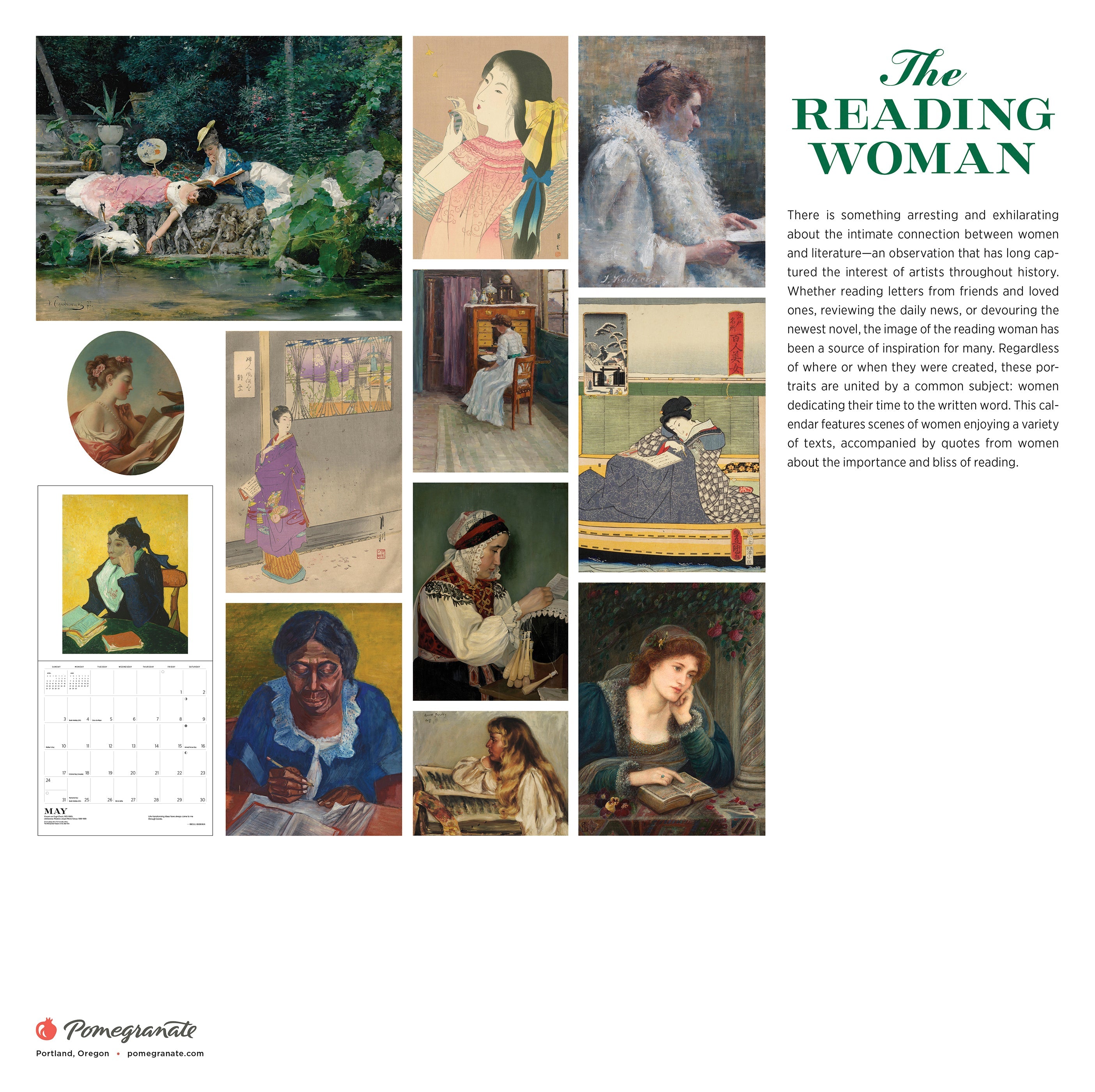 2026 The Reading Woman - Square Wall Calendar