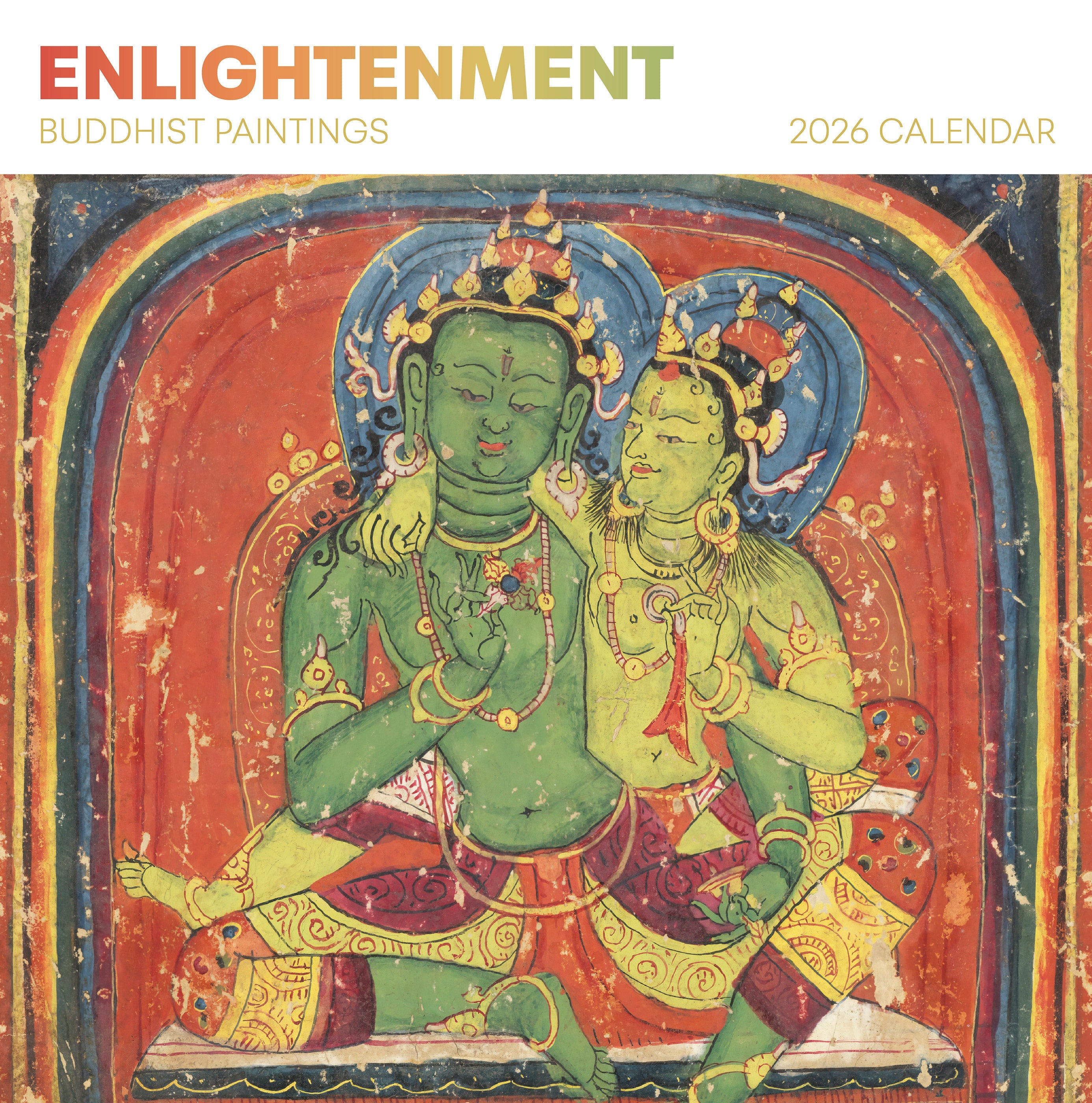 2026 Enlightenment: Buddhist Paintings - Square Wall Calendar