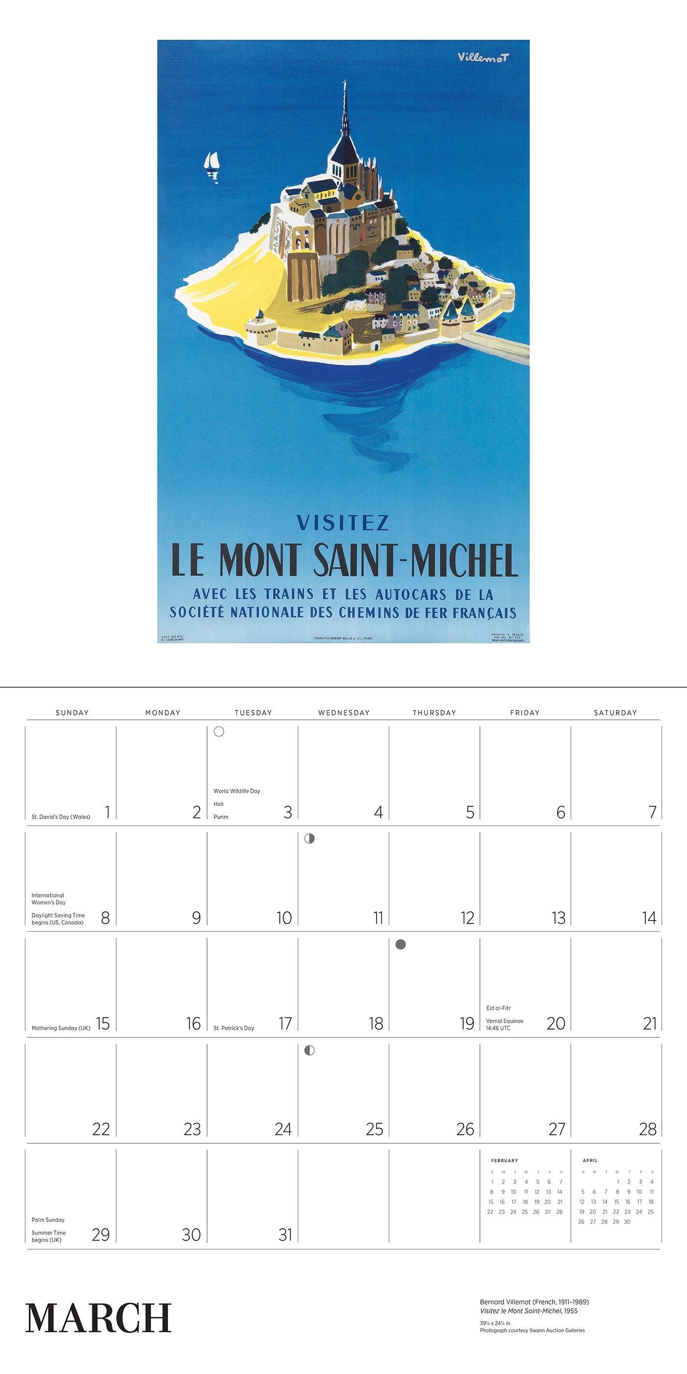2026 France: Vintage Travel Posters - Square Wall Calendar