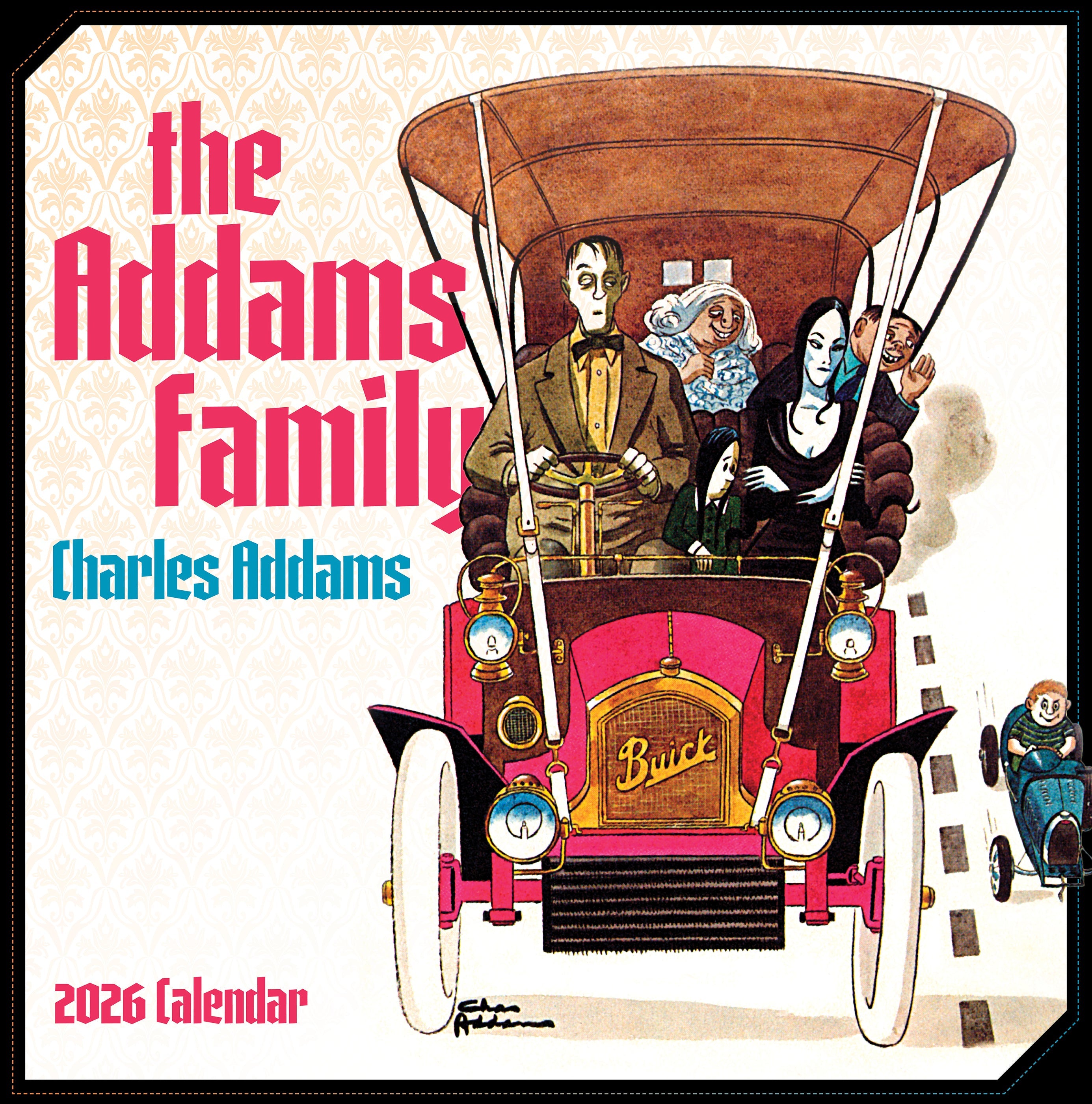 2026 Charles Addams: The Addams Family - Square Wall Calendar
