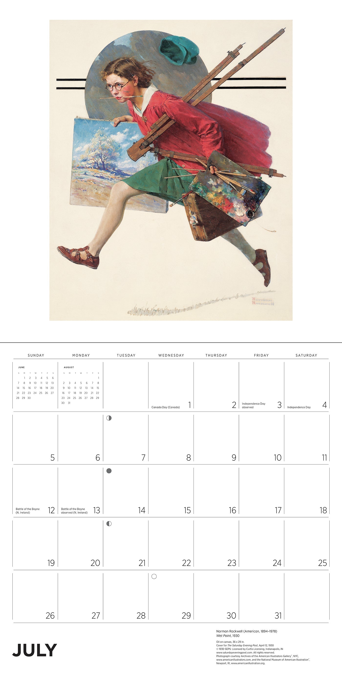 2026 Norman Rockwell: The Saturday Evening Post - Square Wall Calendar