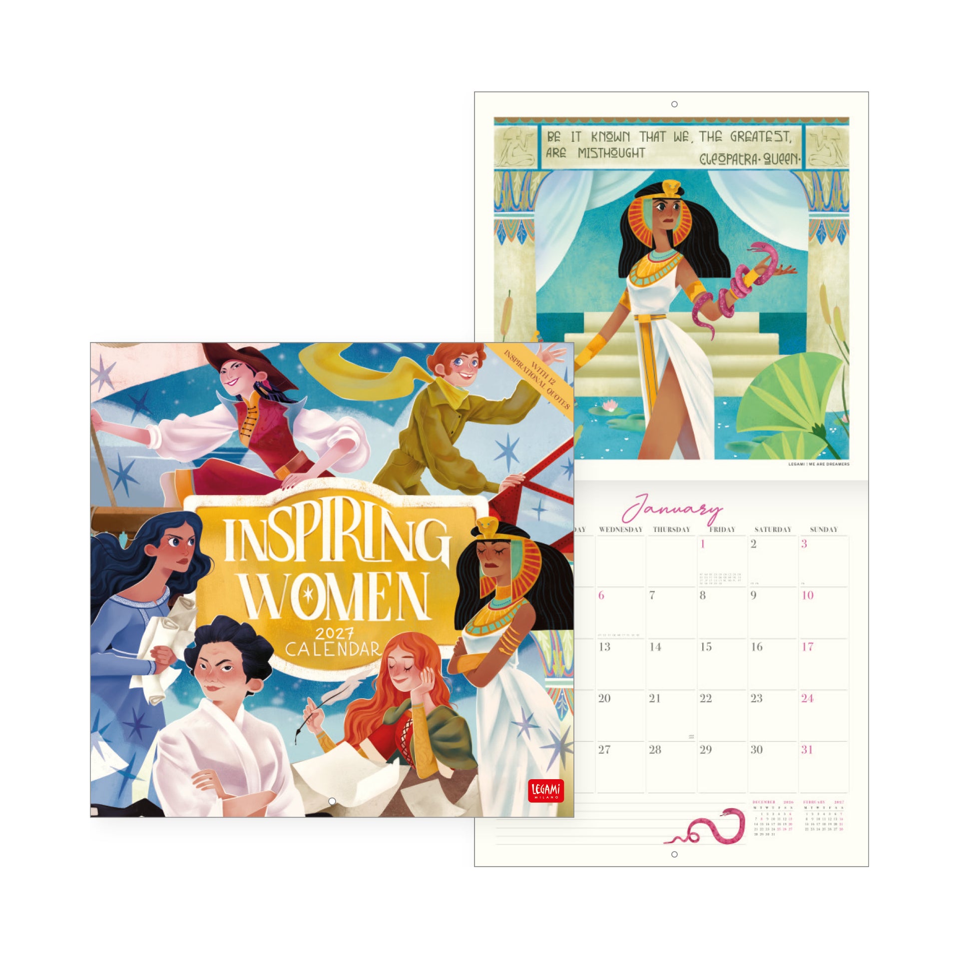 2027 Inspiring Women - Square Wall Calendar