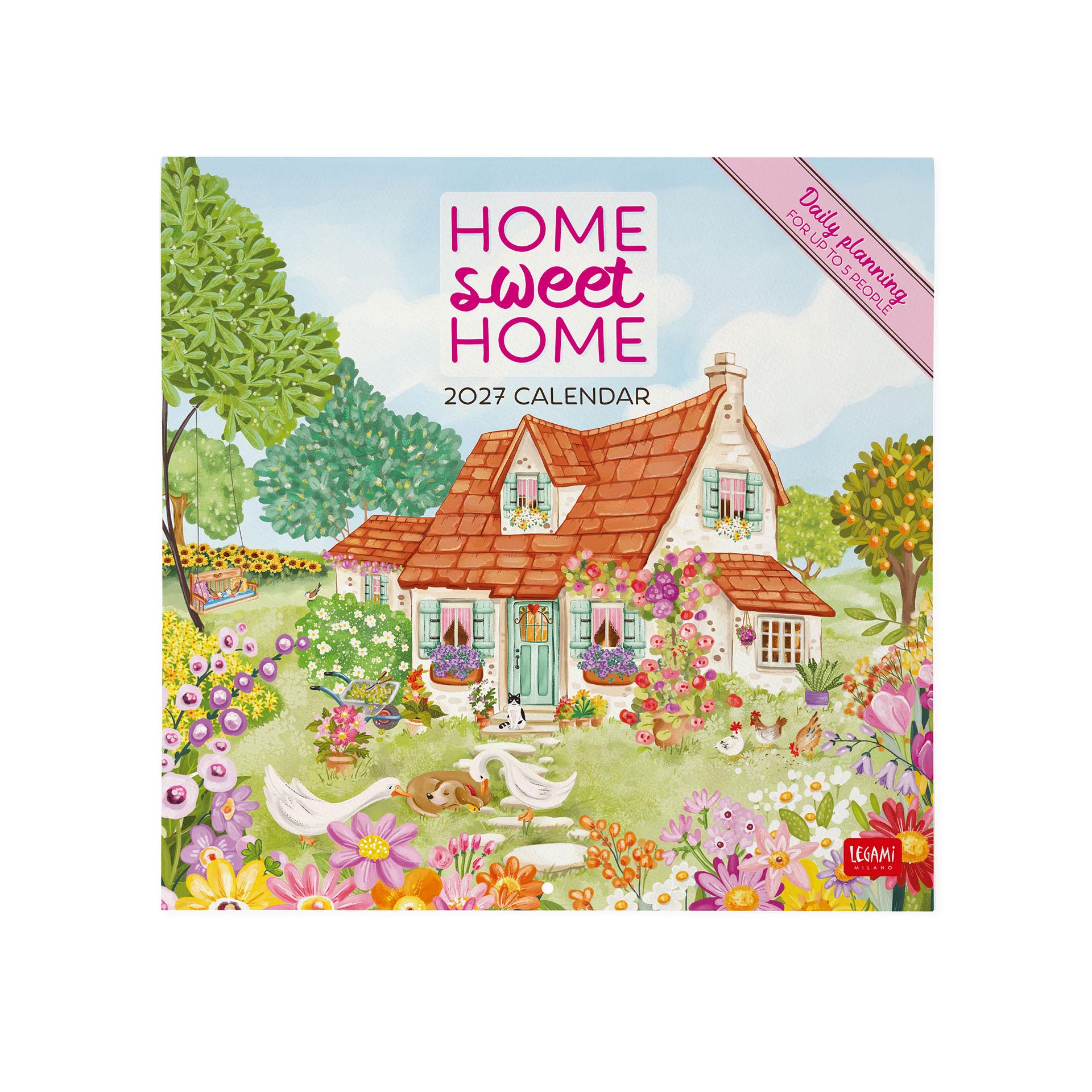 2027 Home Sweet Home - Square Wall Calendar