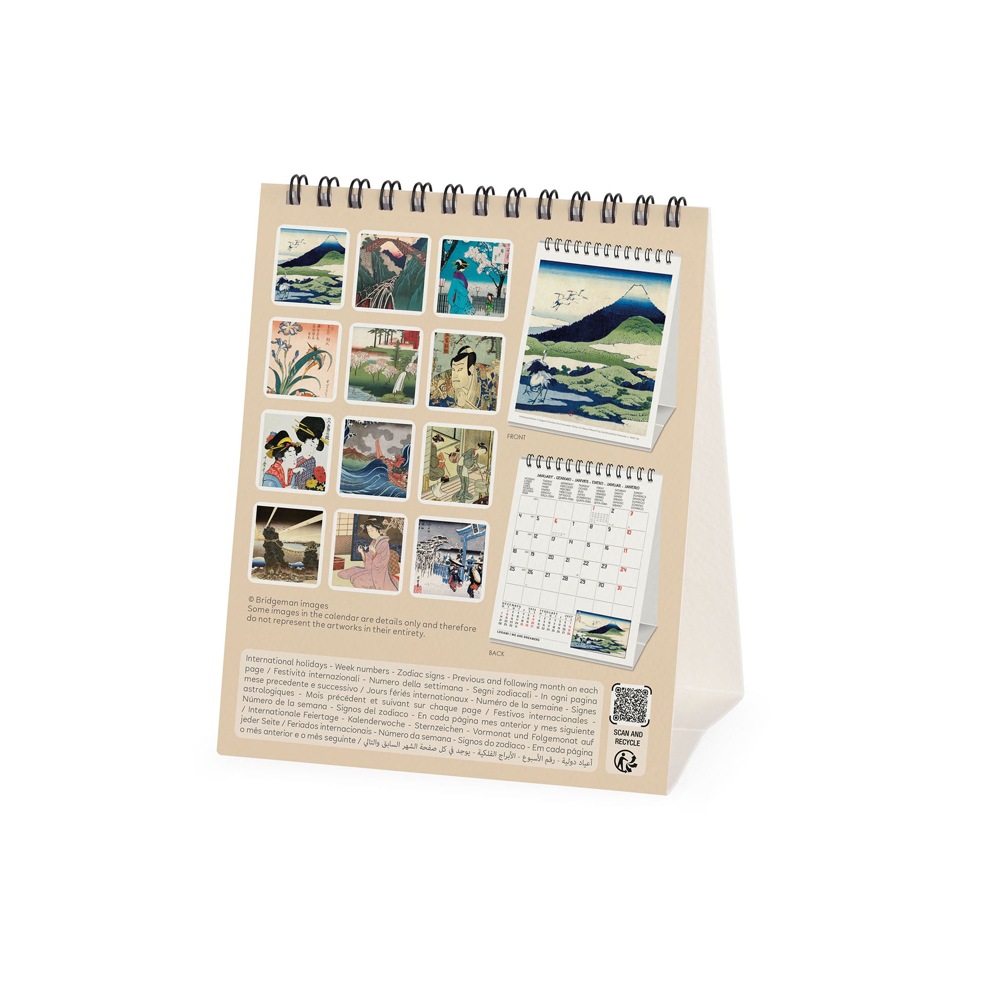 2027 Japanese School - Desk Easel Calendar