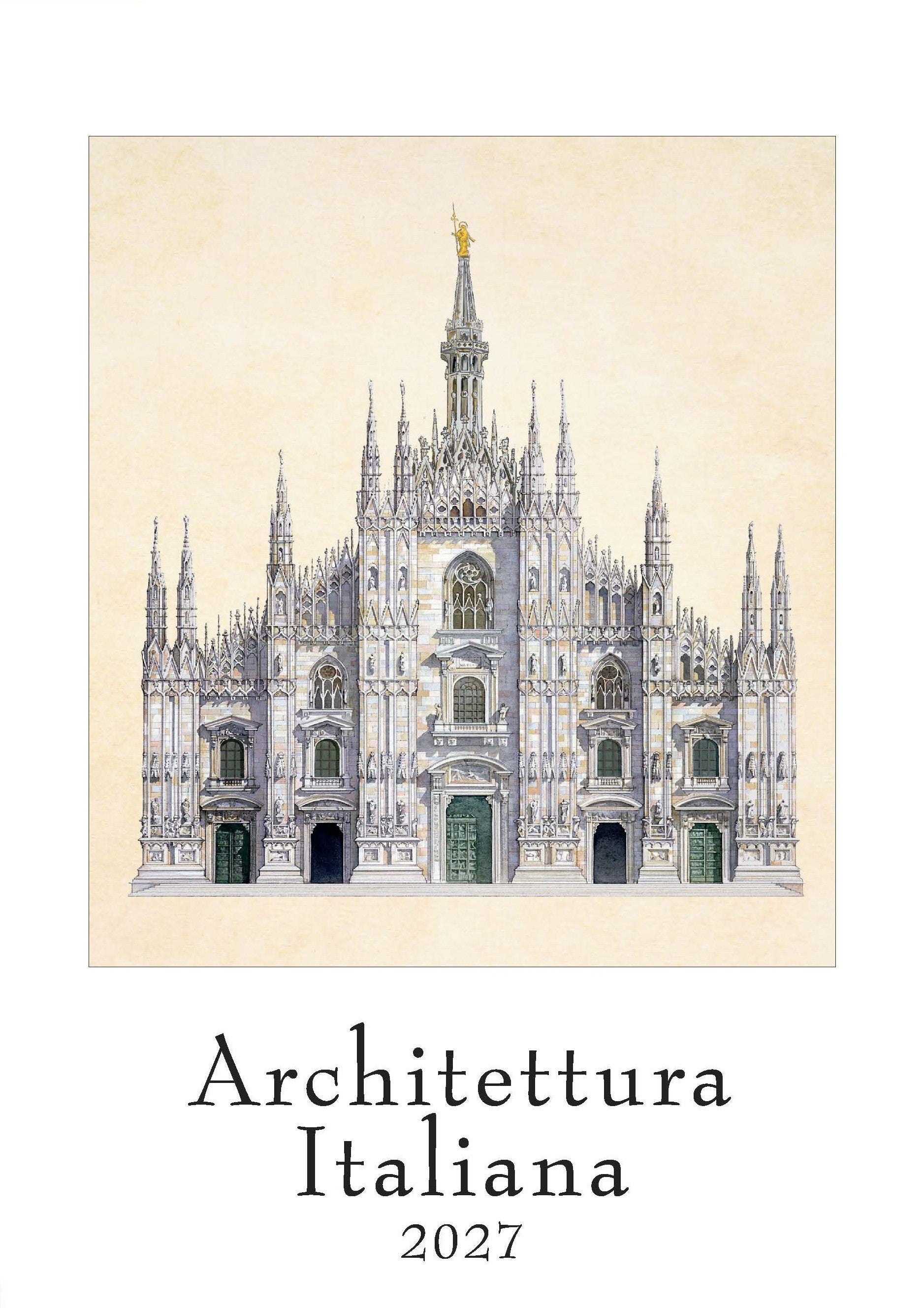 2027 Architettura Italiana (Milano) - Deluxe Wall Calendar