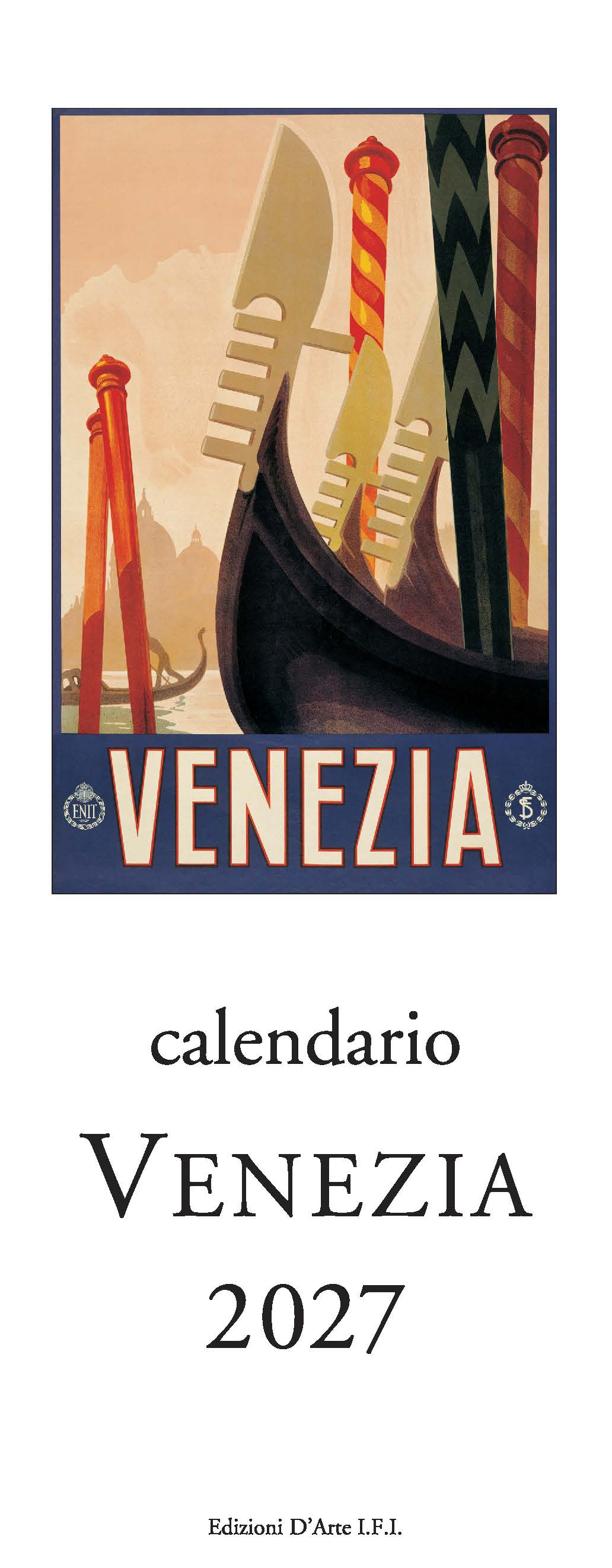 2027 Venezia - Slim Wall Calendar