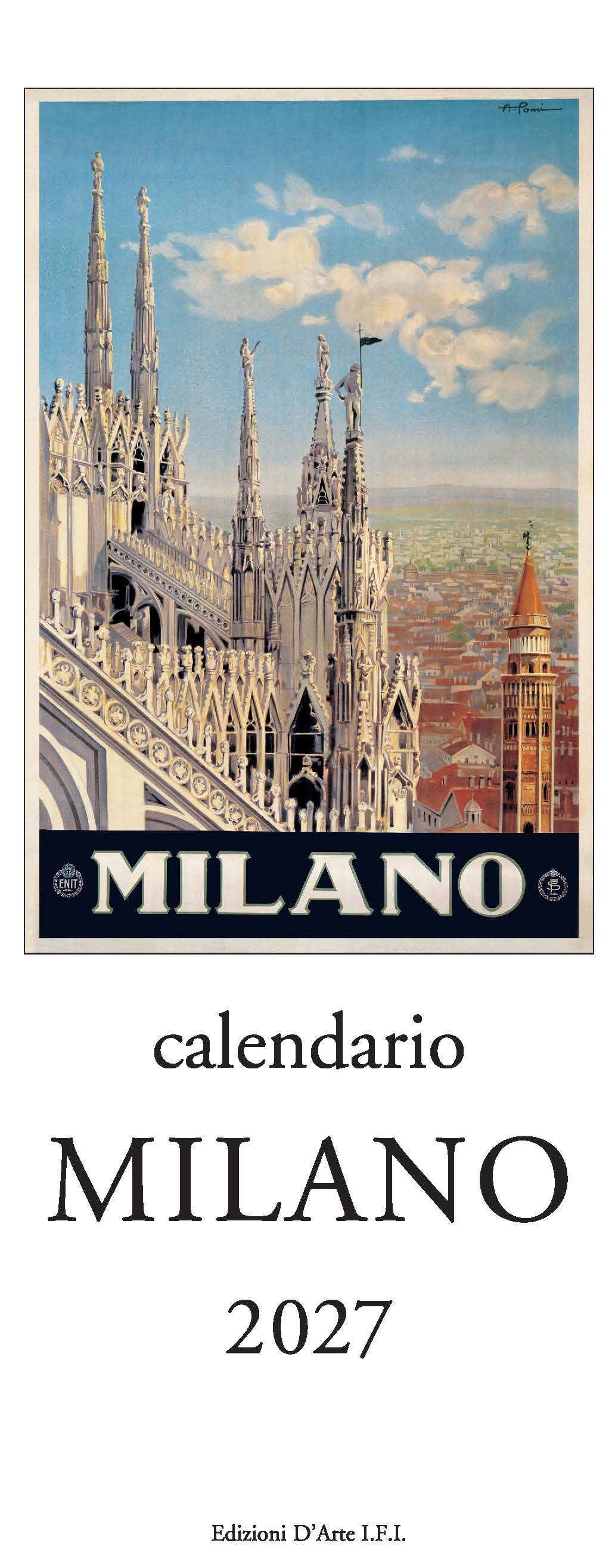 2027 Milano - Slim Wall Calendar
