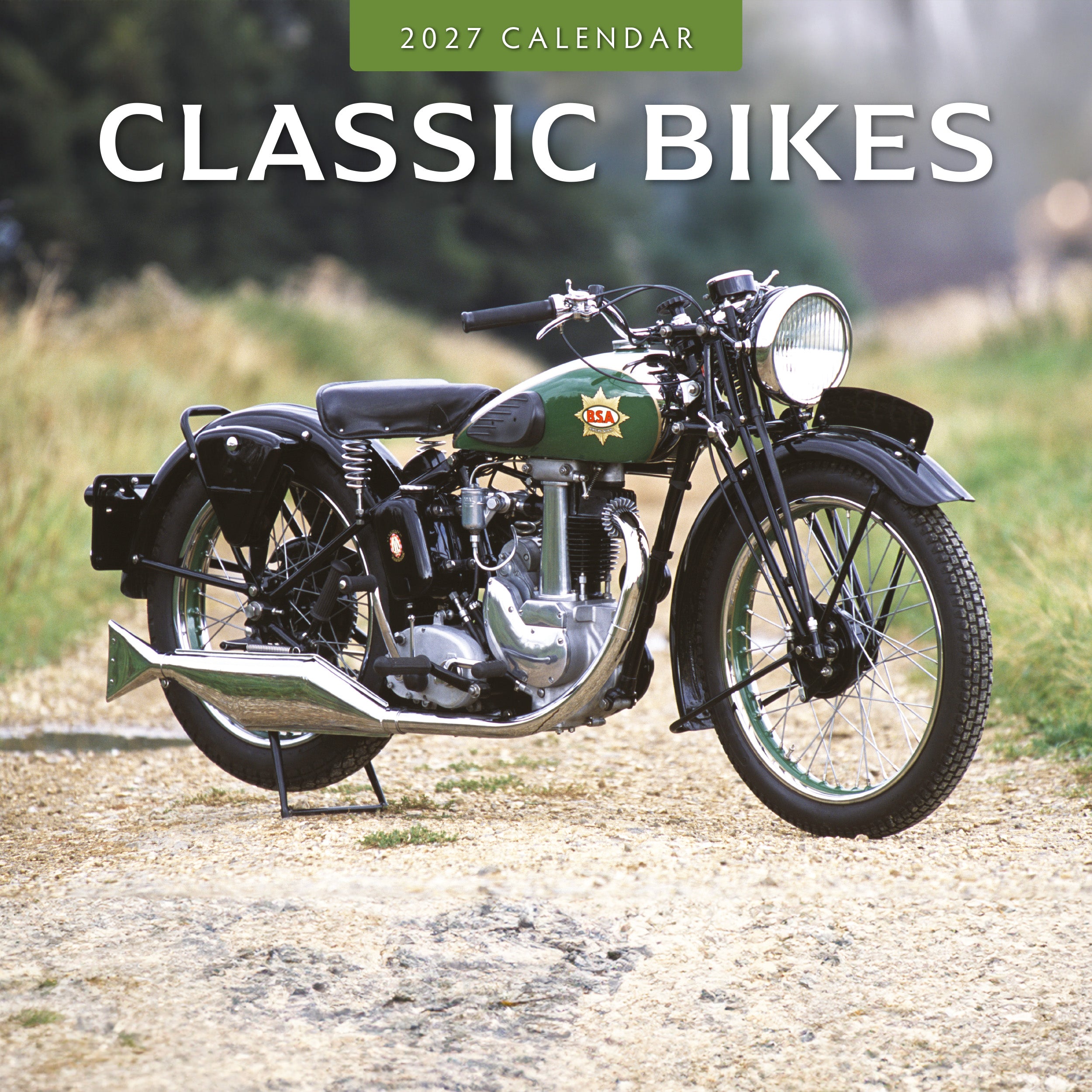 2027 Classic Bikes - Square Wall Calendar