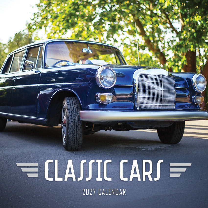 2027 Classic Cars - Square Wall Calendar