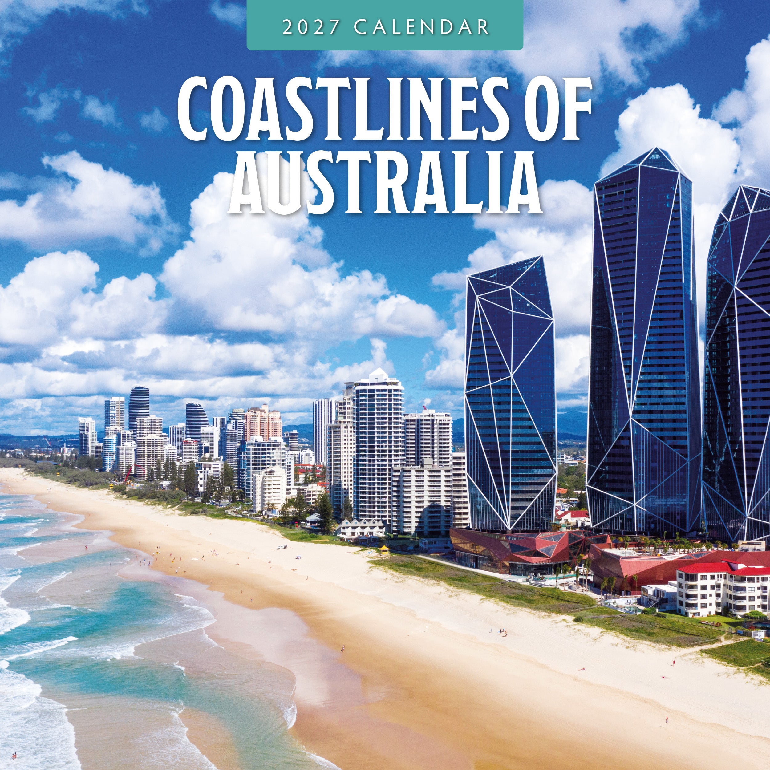 2027 Coastlines of Australia - Square Wall Calendar