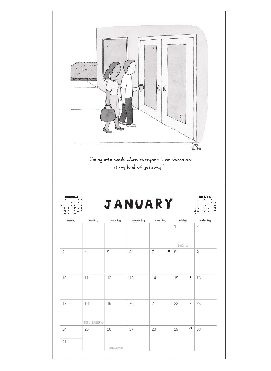 2027 Office - Square Wall Calendar