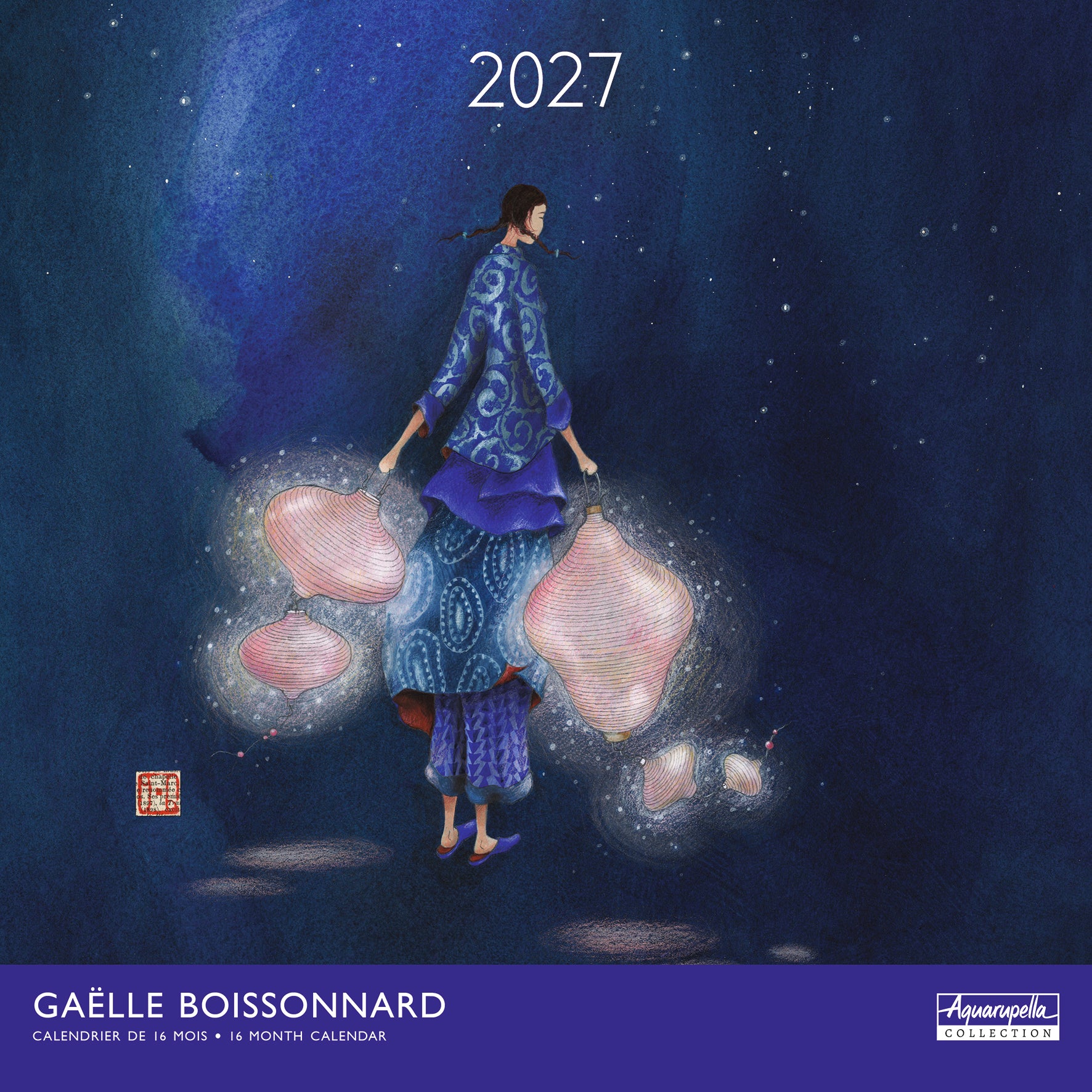 2027 G. Boissonnard-Crossing the Night - Square Wall Calendar