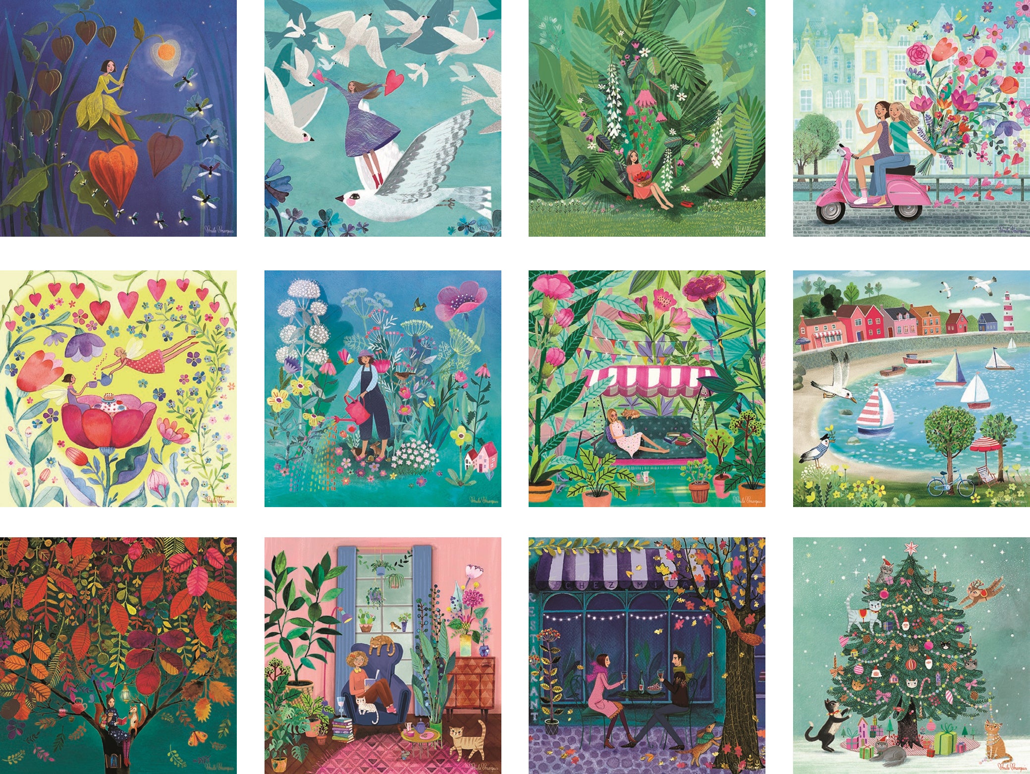 2027 Mila Marquis - Square Wall Calendar