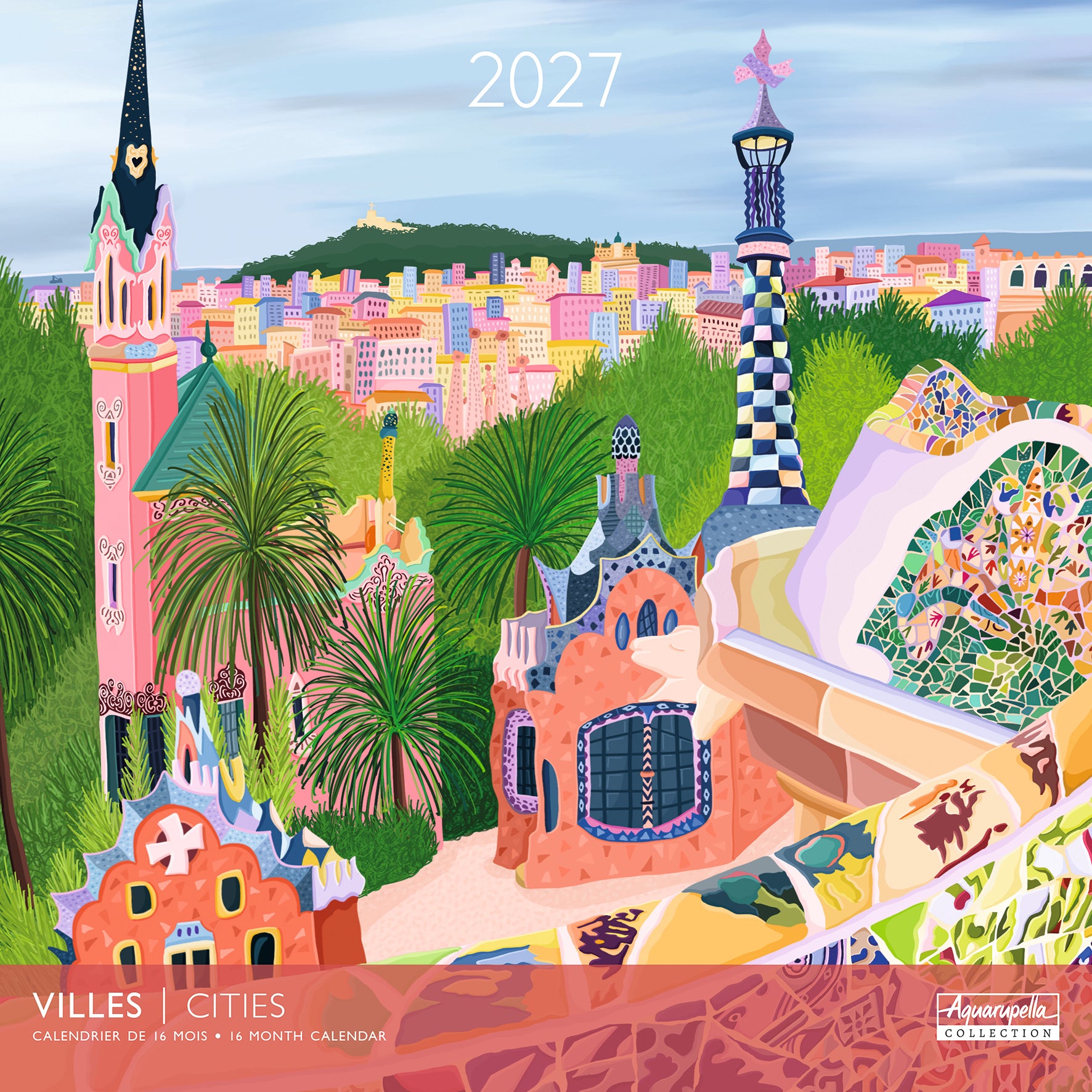 2027 Cities - Square Wall Calendar