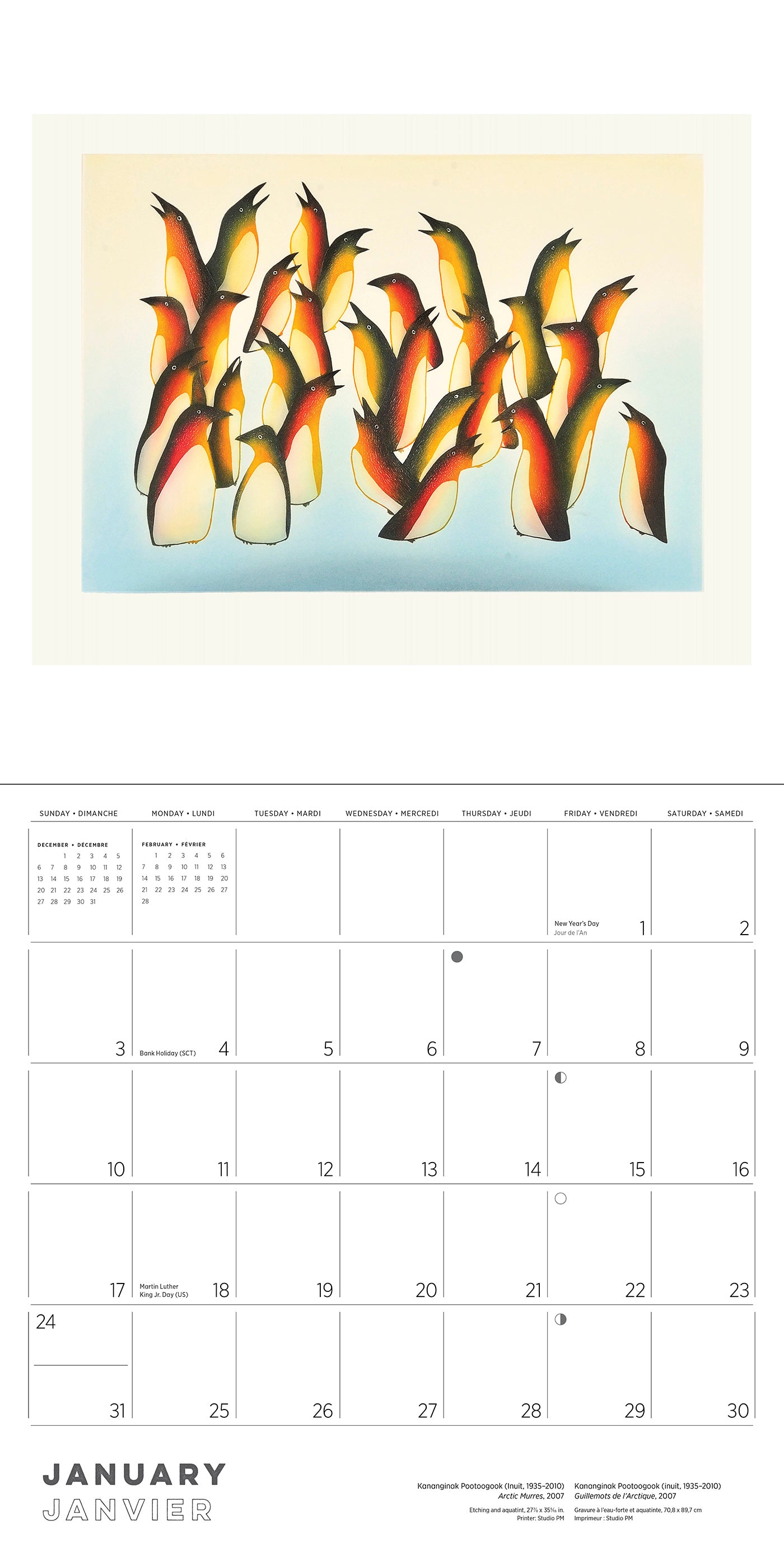 2027 Inuit Art Kinngait - Square Wall Calendar