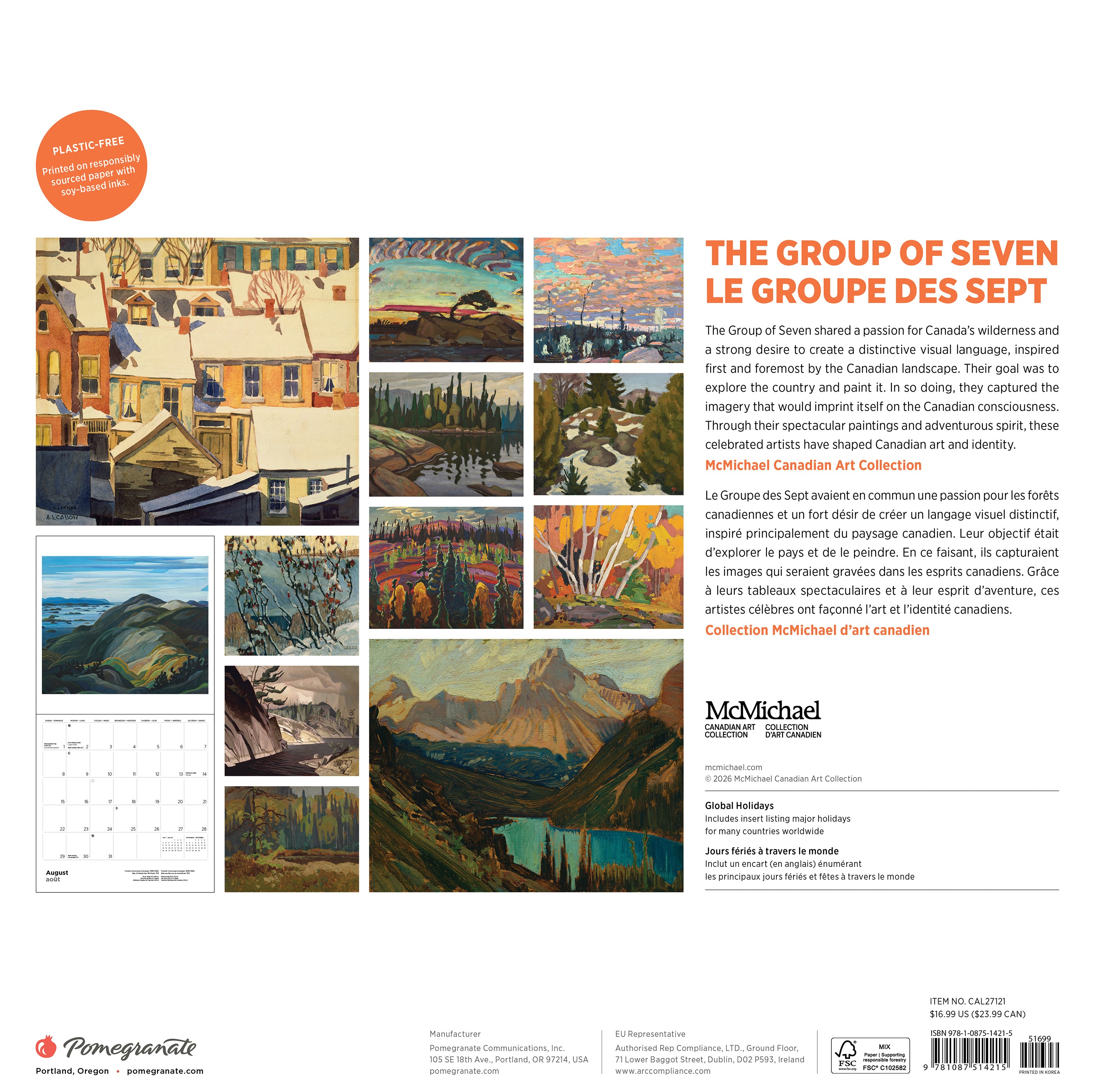 2027 The Group of Seven - Square Wall Calendar