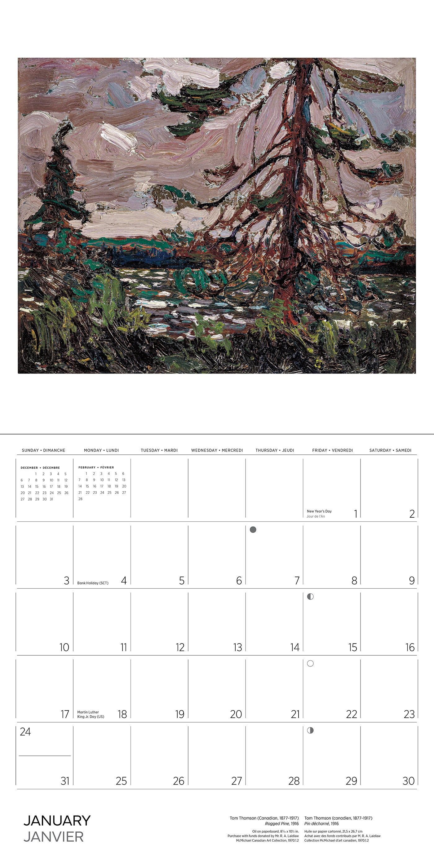 2027 Tom Thomson - Square Wall Calendar