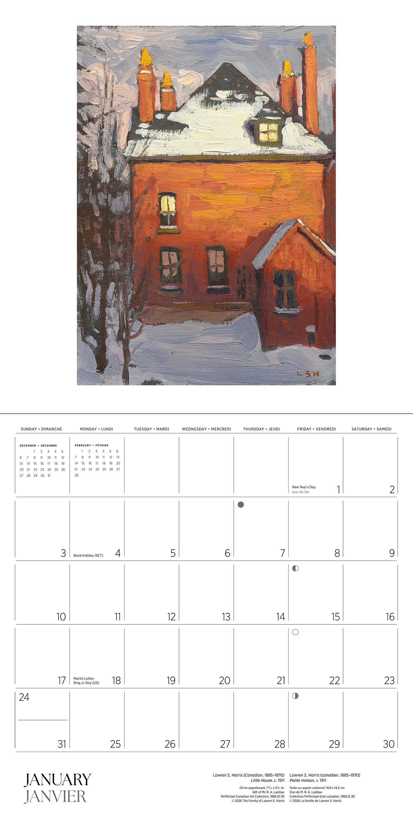 2027 Lawren S. Harris - Square Wall Calendar