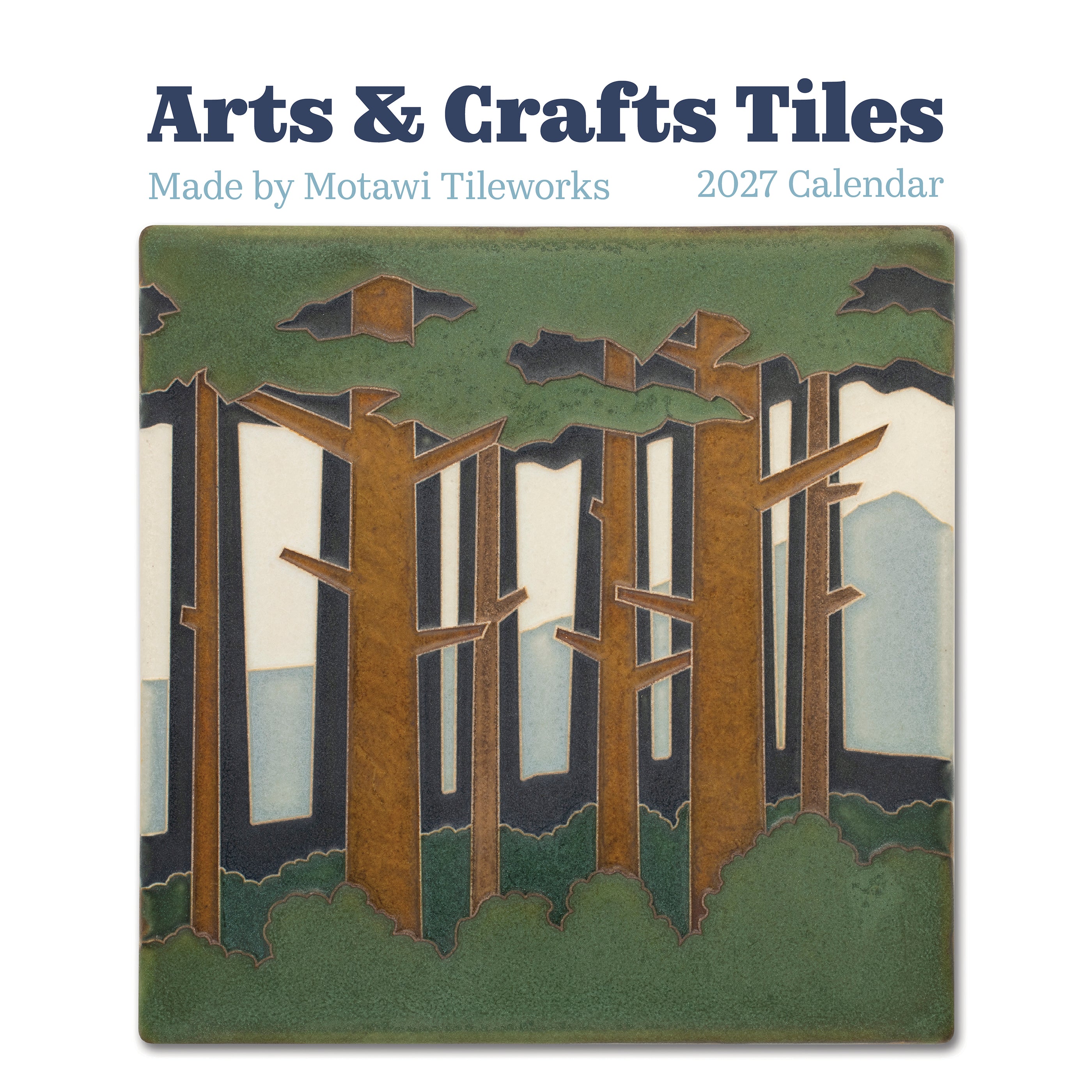 2027 Arts & Crafts Tiles - Square Wall Calendar