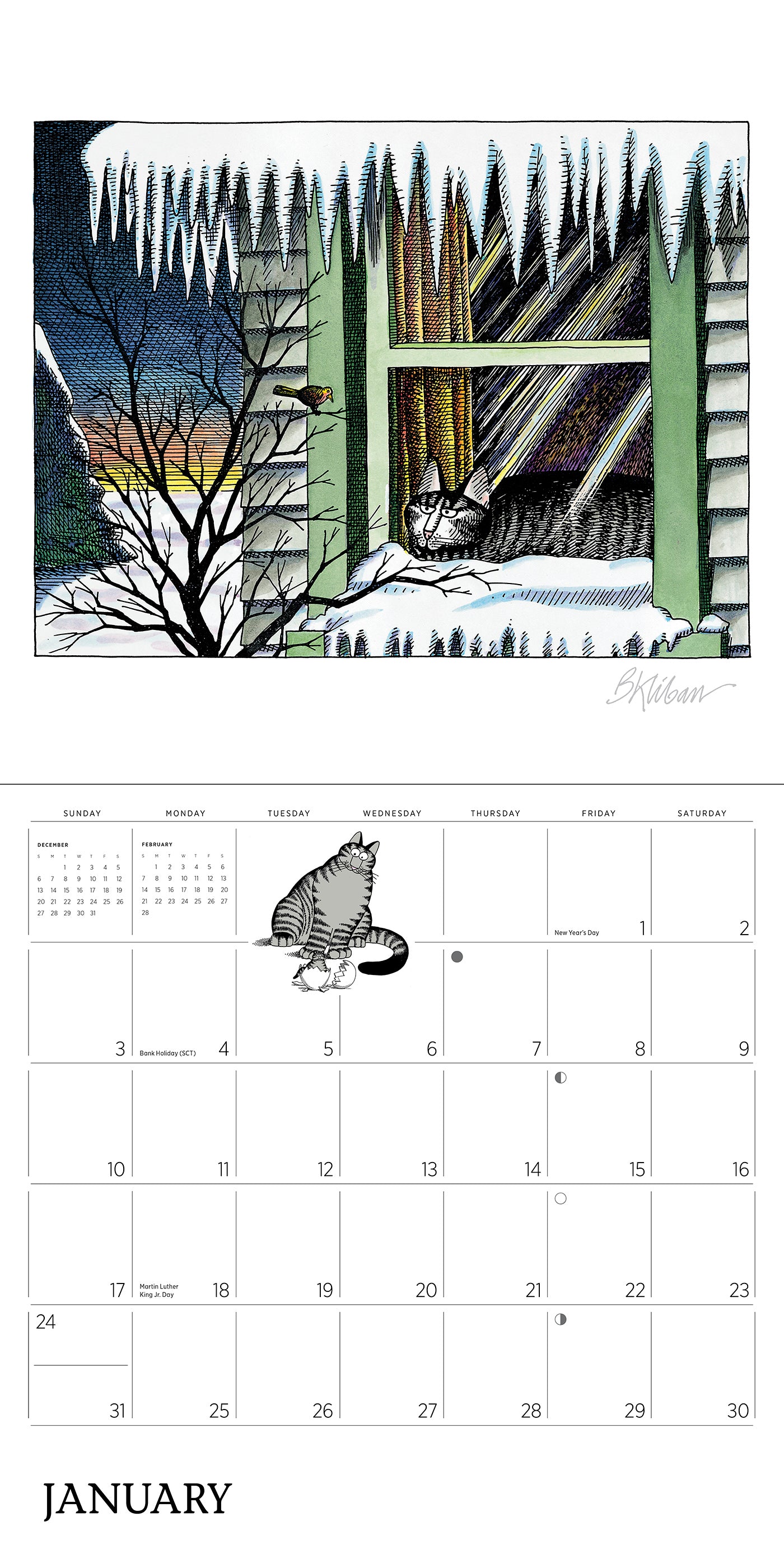 2027 CatCalendar B. Kliban - Square Wall Calendar