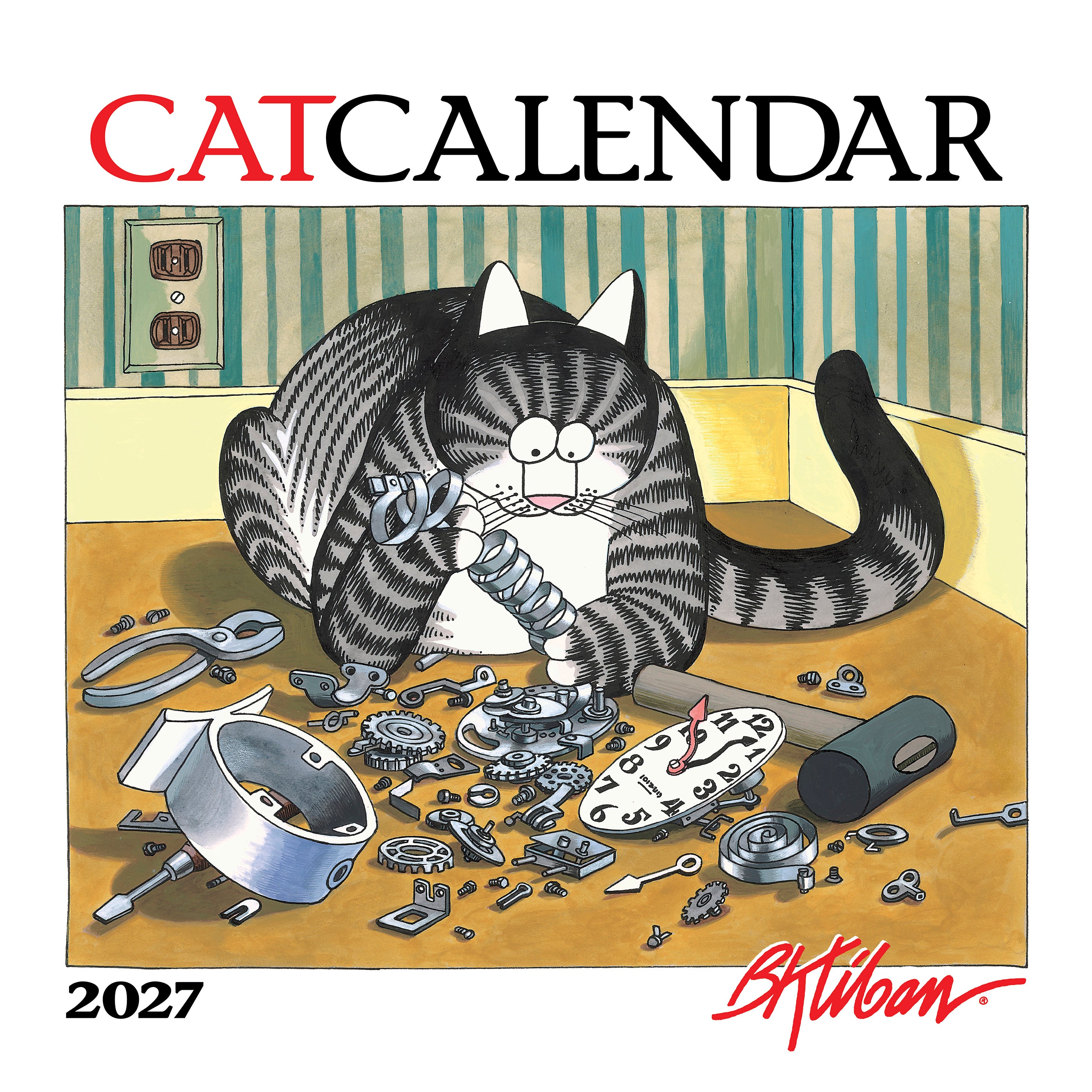2027 CatCalendar B. Kliban - Square Wall Calendar