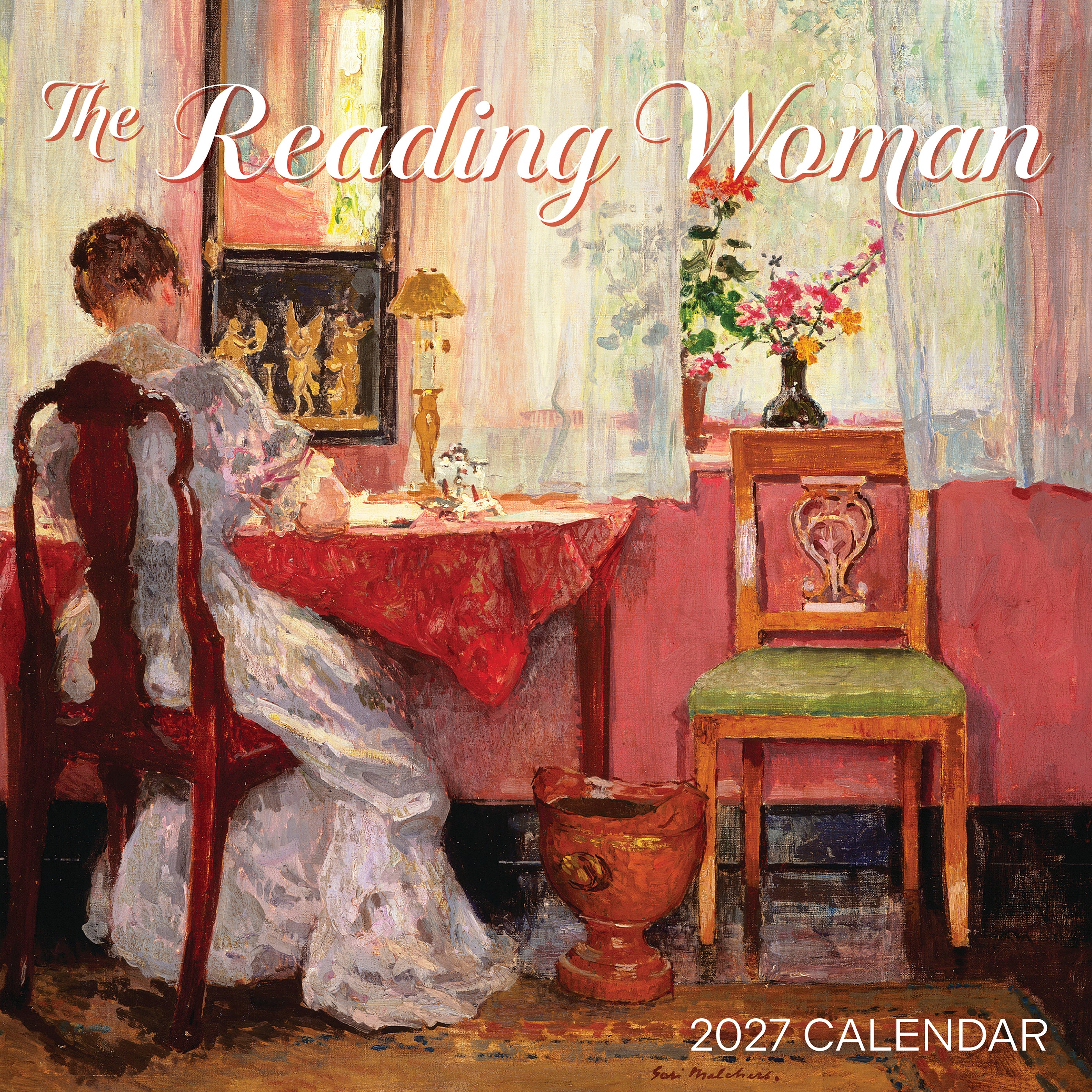 2027 The Reading Woman - Square Wall Calendar
