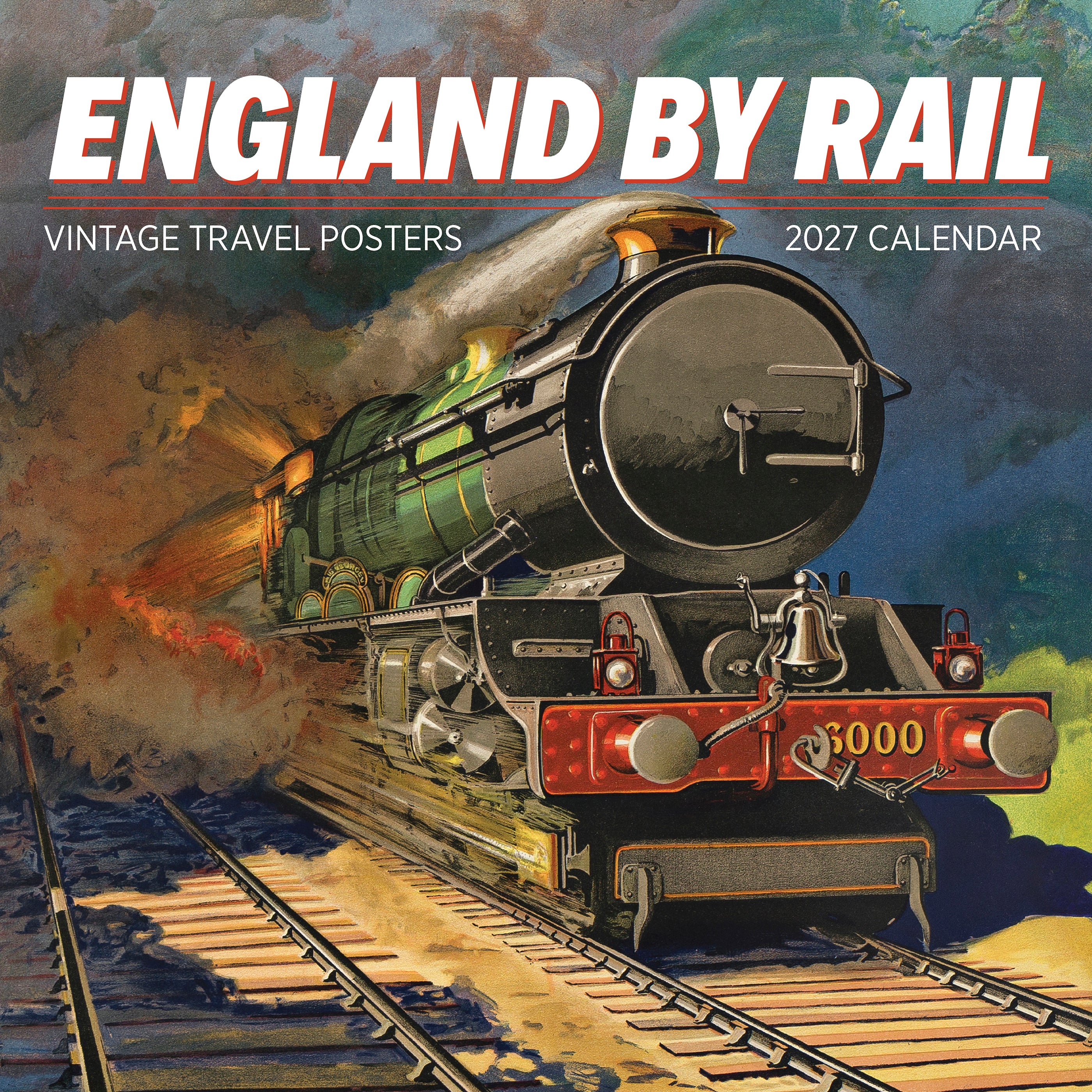 2027 England by Rail - Square Wall Calendar
