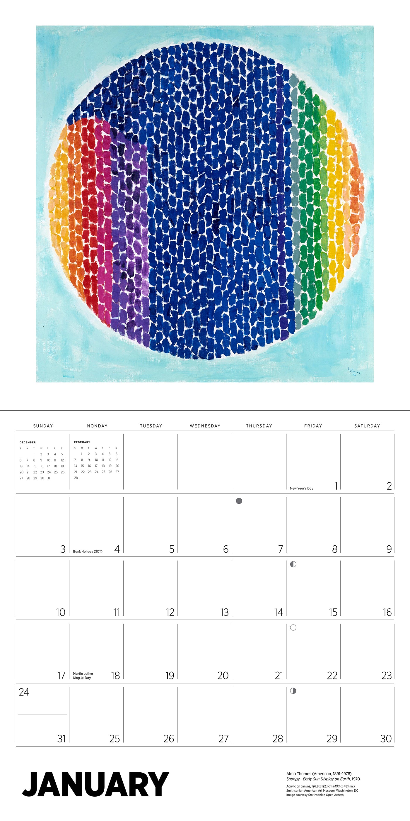 2027 Alma Thomas - Square Wall Calendar
