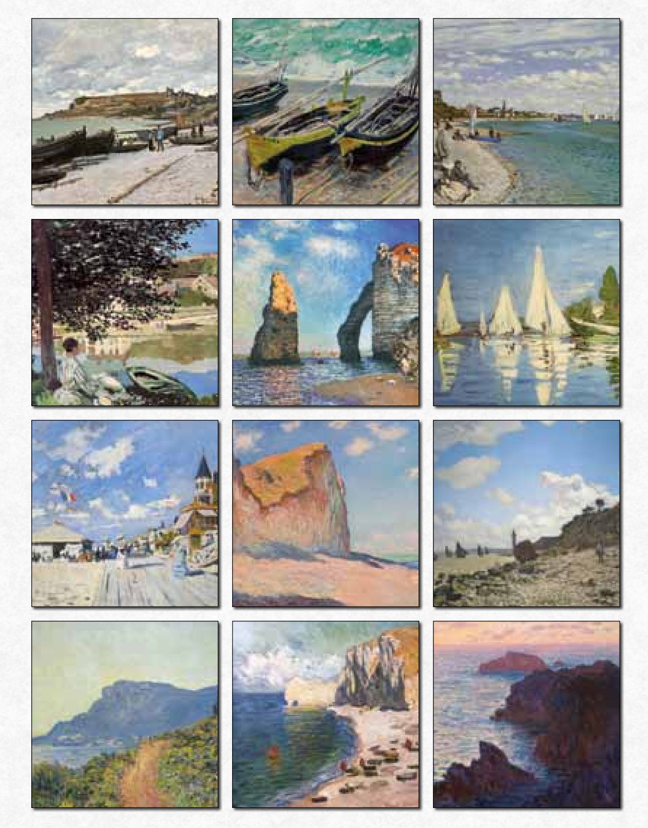 2027 Monet By the Sea - Square Wall Calendar