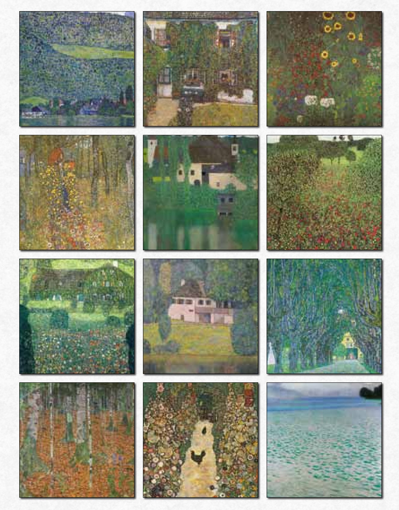 2027 Gustav Klimt Nature Impressions - Square Wall Calendar