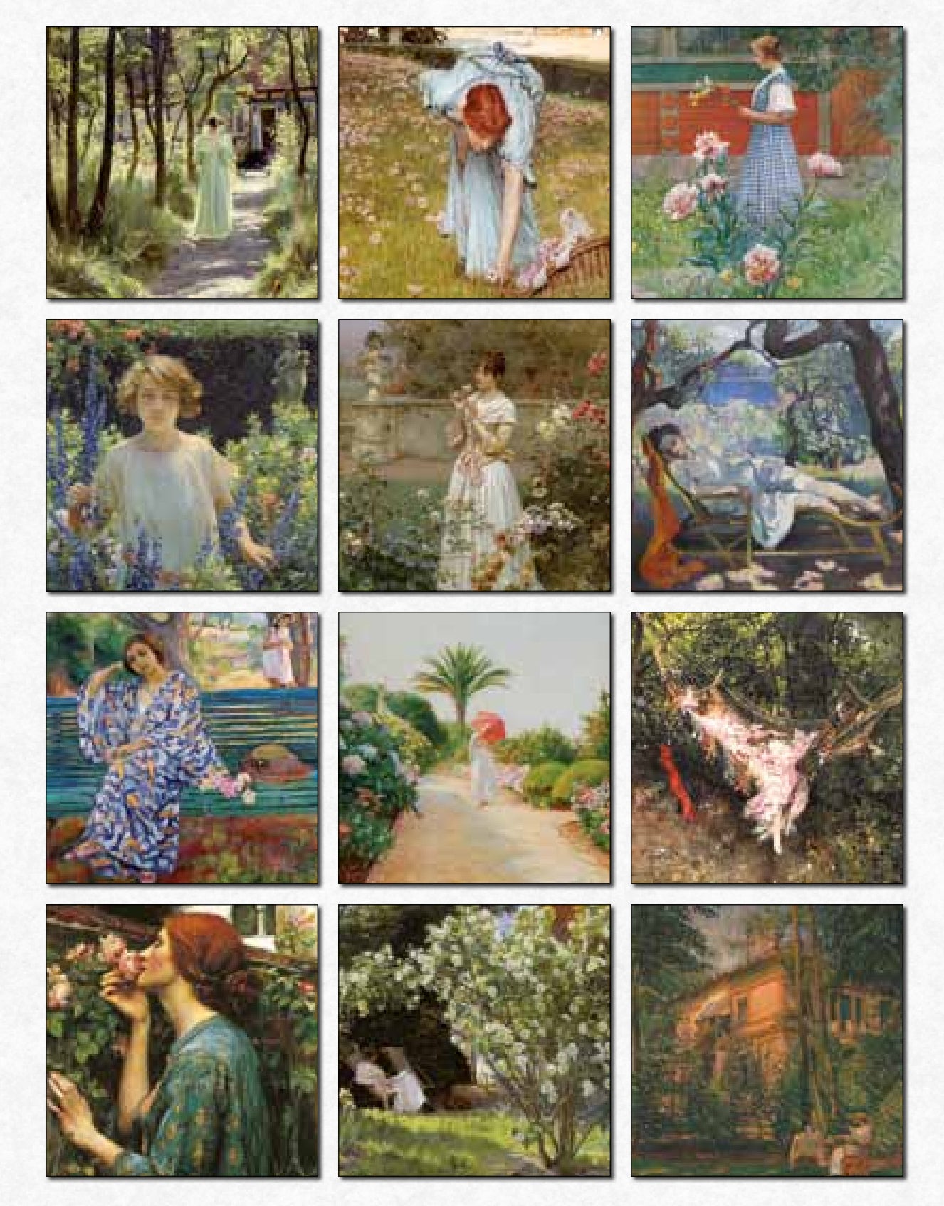 2027 Women and their Gardens - Square Wall Calendar