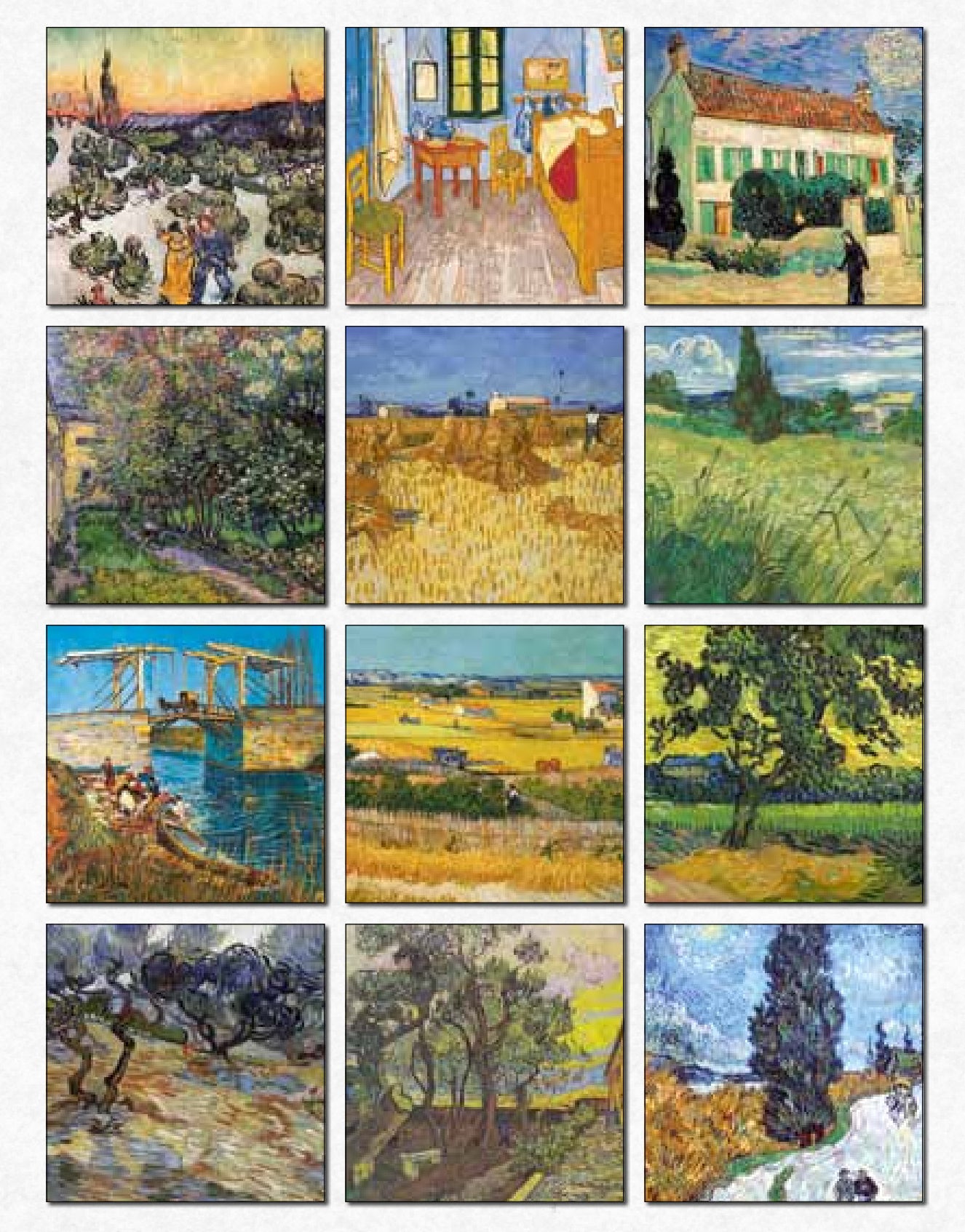 2027 Van Gogh Colours of the Provence - Square Wall Calendar