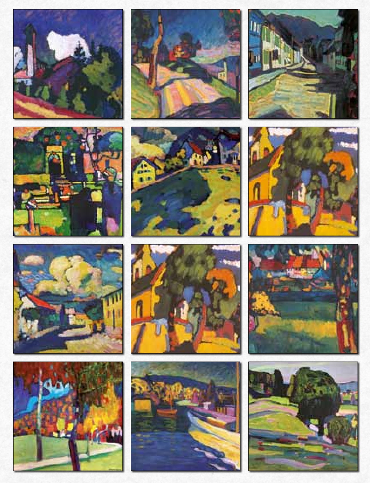 2027 Kandinsky Figuratives - Square Wall Calendar