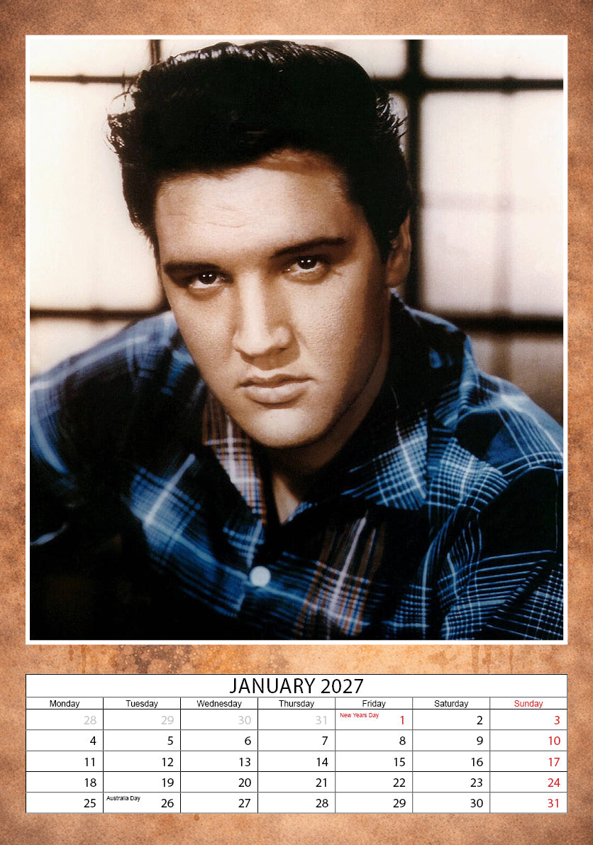 2027 Elvis - A3 Wall Calendar