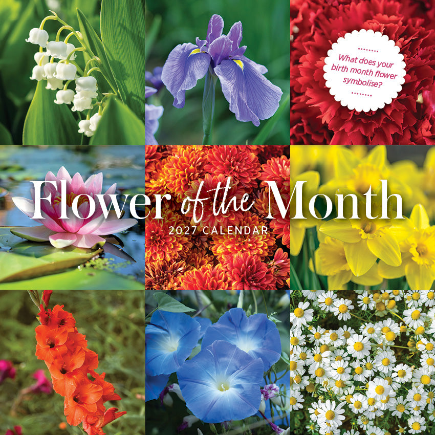 2027 Flower Of The Month - Square Wall Calendar