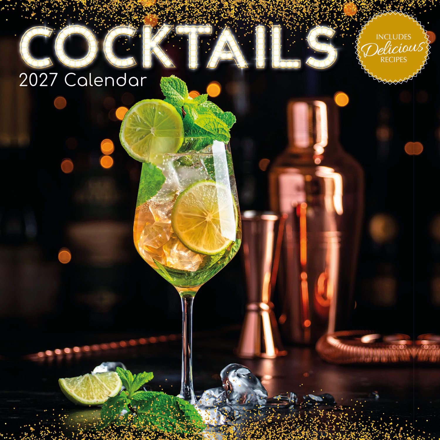 2027 Cocktails - Square Wall Calendar