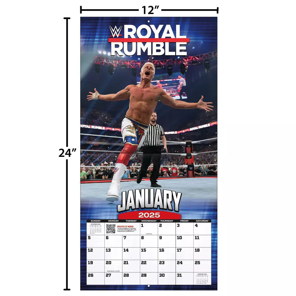 2025 Historic WWE Moments - Square Wall Calendar