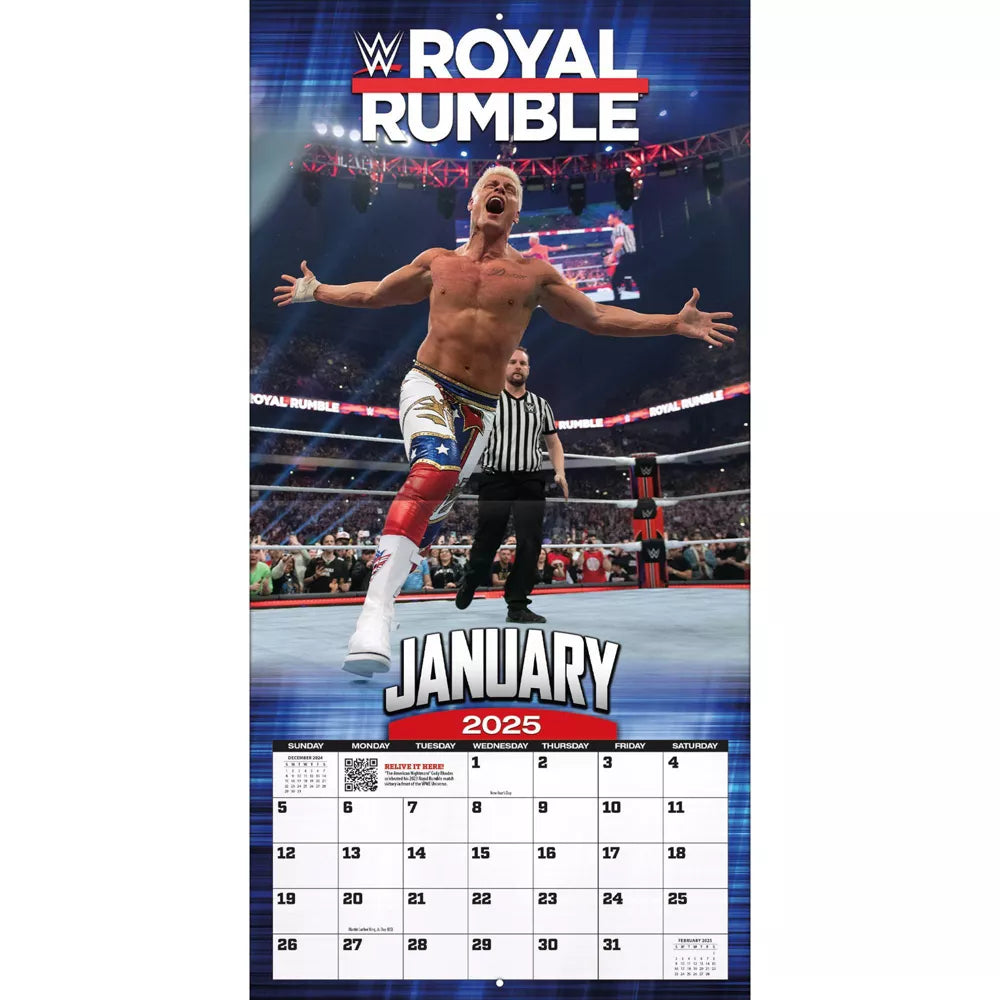 2025 Historic WWE Moments - Square Wall Calendar