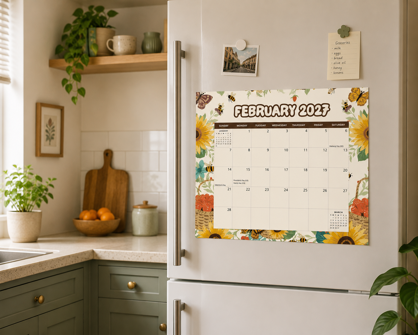 2027 Gather & Graze - Versatile 4-in-1 Magnetic, Wall and Desk Calendar