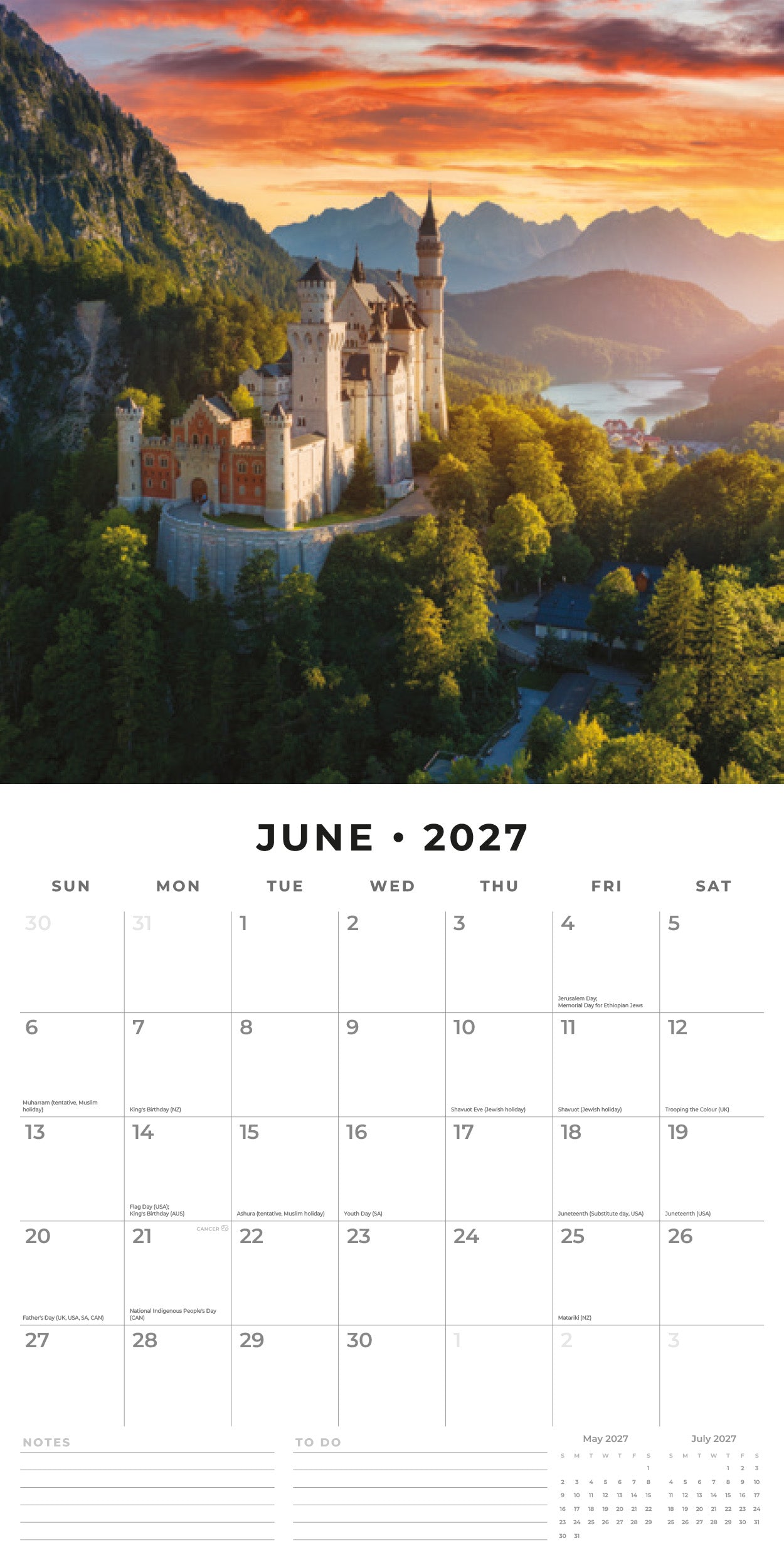 2027 Germany - Square Wall Calendar
