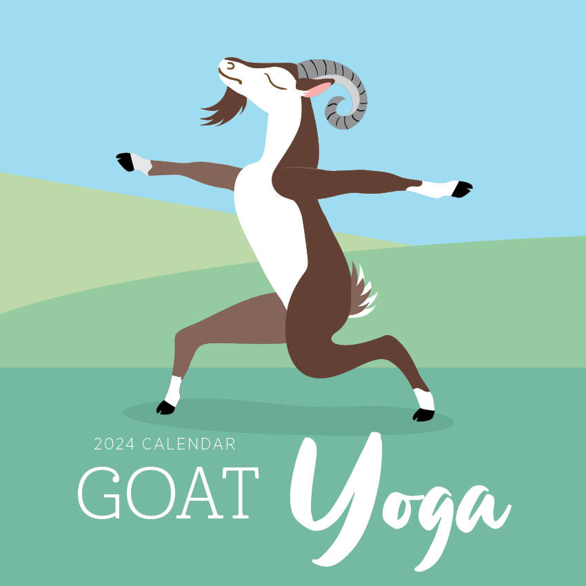 2024 Goat Yoga - Square Wall Calendar